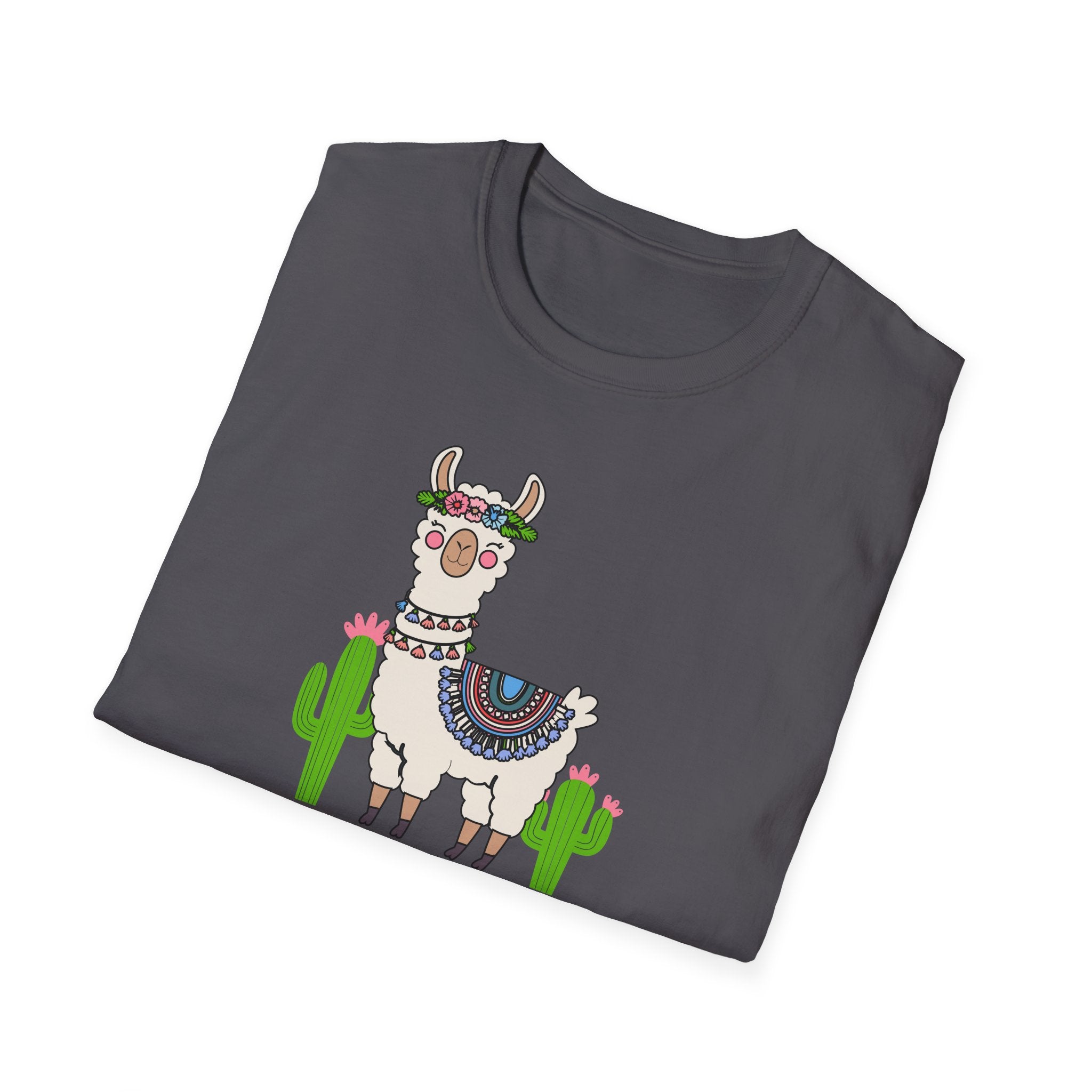 Cute Llama T-Shirt, Unisex Softstyle Tee, Perfect for Nature Lovers, Gifts for Animal Lovers, Casual Wear, Summer Outfit, Vacation