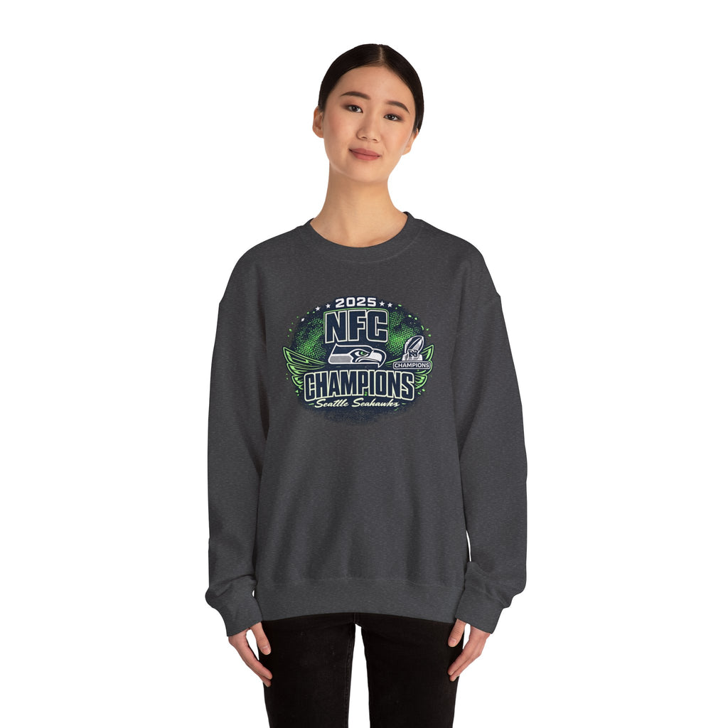 2025 Seattle Seahawks NFC Champions Crewneck Sweatshirt