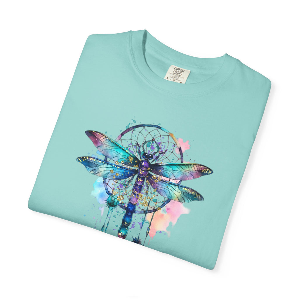 Blue Dragonfly Dreamcatcher T-Shirt for Men and Women