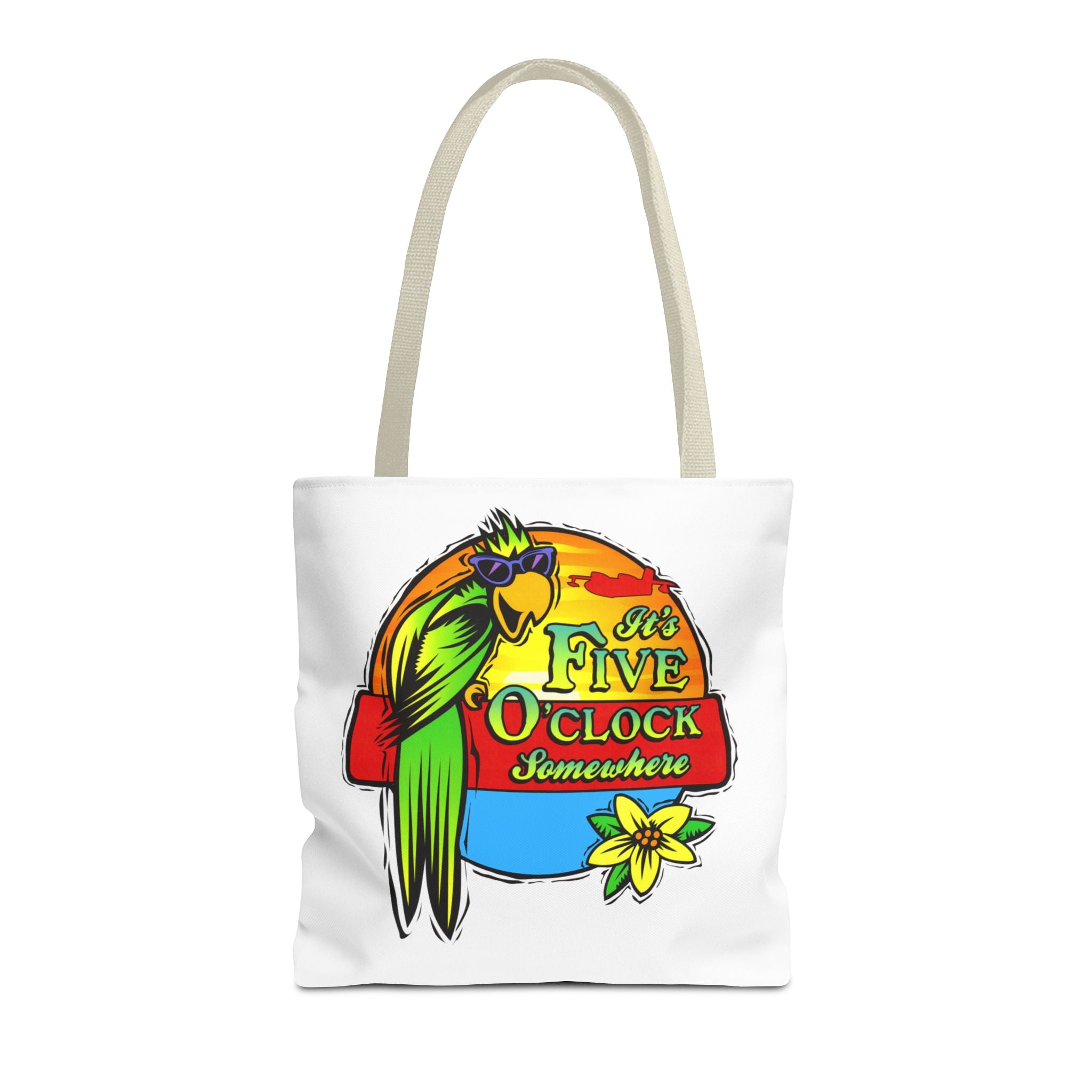 It's Five O'Clock Somewhere Tote Bag, Jimmy Buffett Tote Bag, 3 Sizes