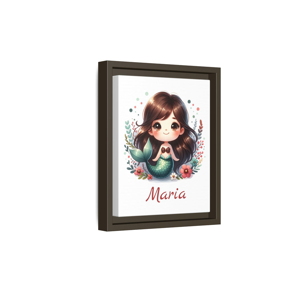 Canvas Art, Mermaid Wall Decor for Girls Room, Personalized Ocean Fantasy Painting, Toddler Bedroom Decoration, Kids Bathroom Sea Theme,