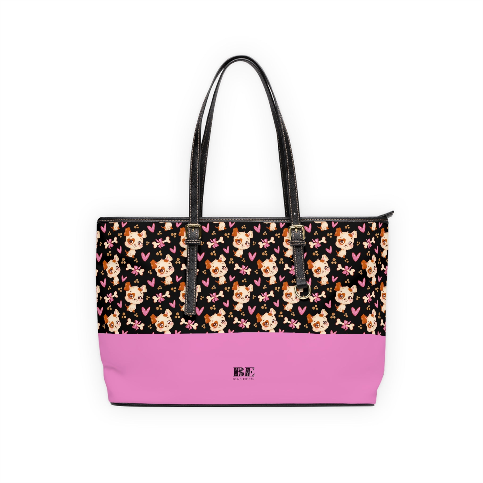 Puppy Love Leather Tote Bag, PU Leather Tote