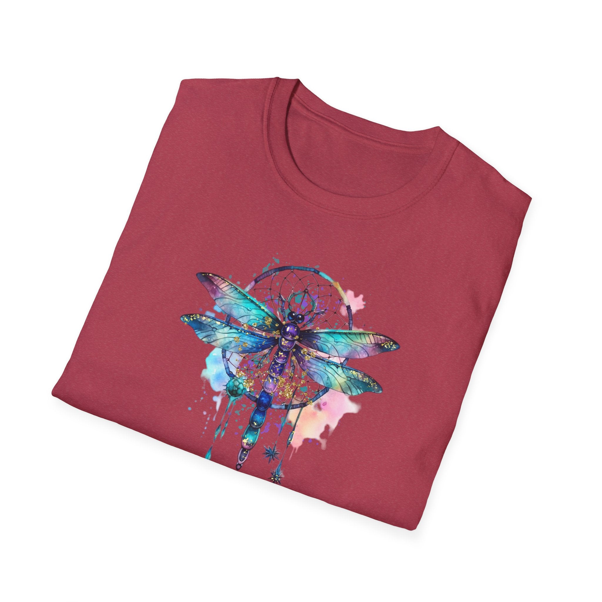 Dreamy Dragonfly T-Shirt, Bohemian Tee, Nature Lover Gift, Summer Outfit, Eco-friendly Apparel, Festival Wear, Unique Graphic Tee
