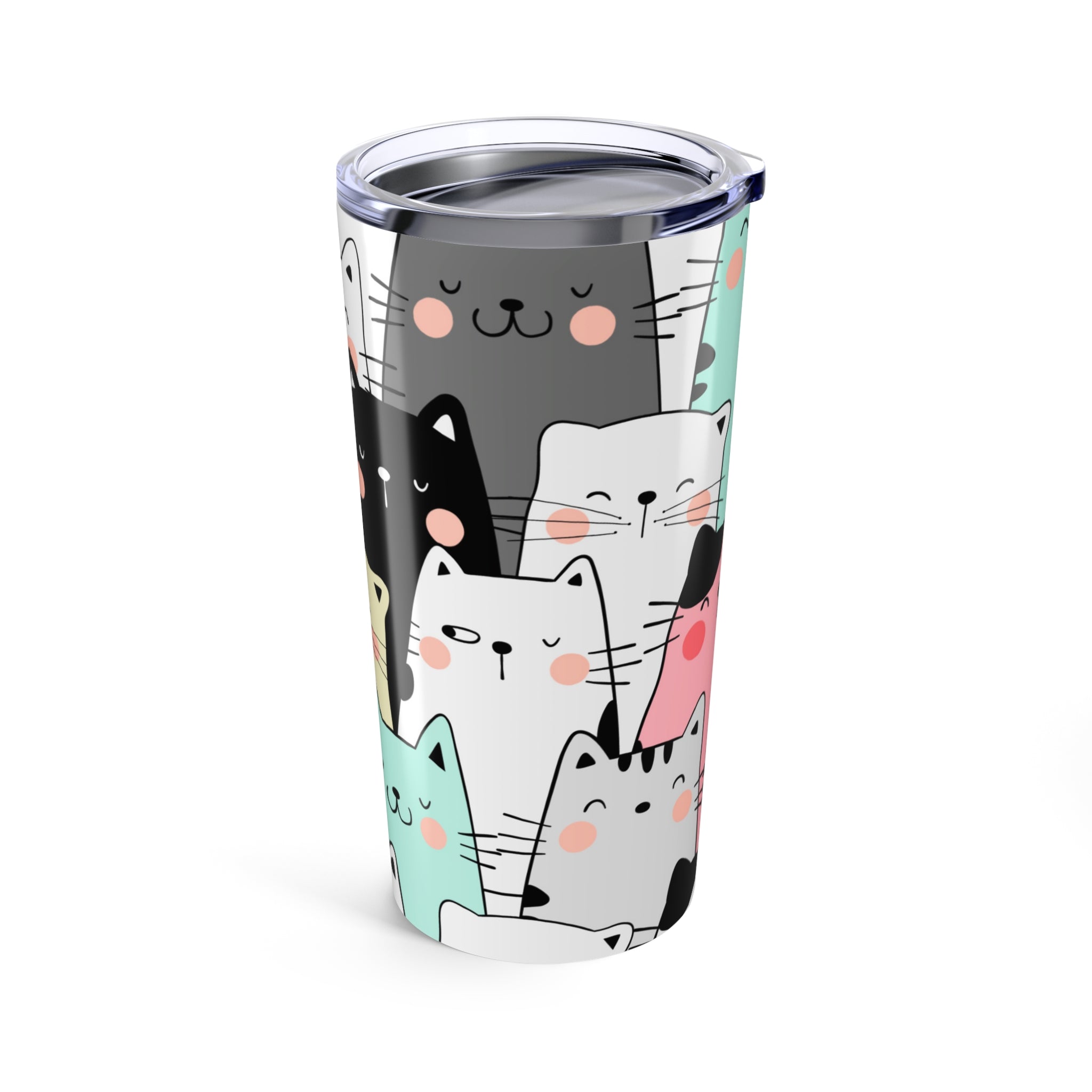 Colorful Cats, Hot and Cold Tumbler 20oz