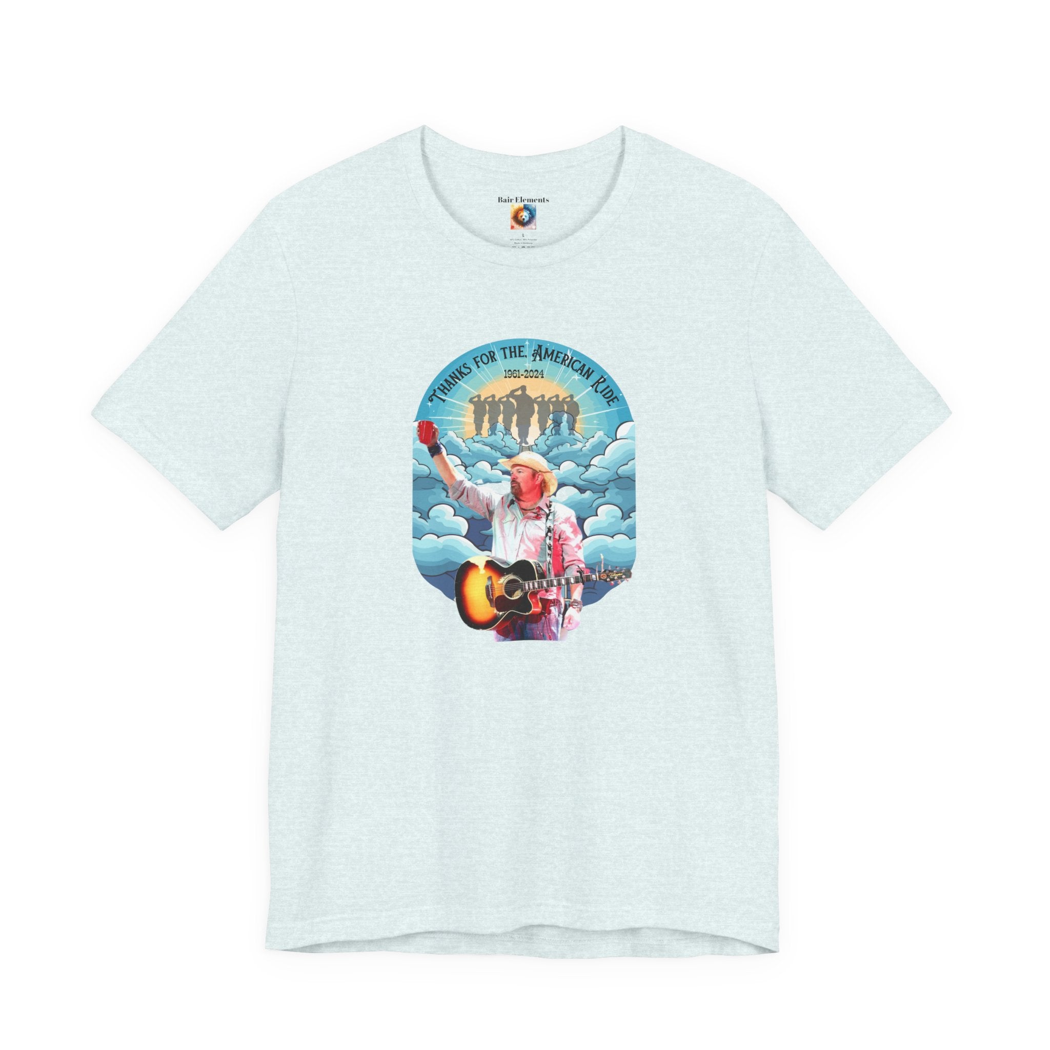 Toby Keith, Thanks for the American Ride, Memorial Tribute Tee,  Toby Keith T-Shirts for Men and Women