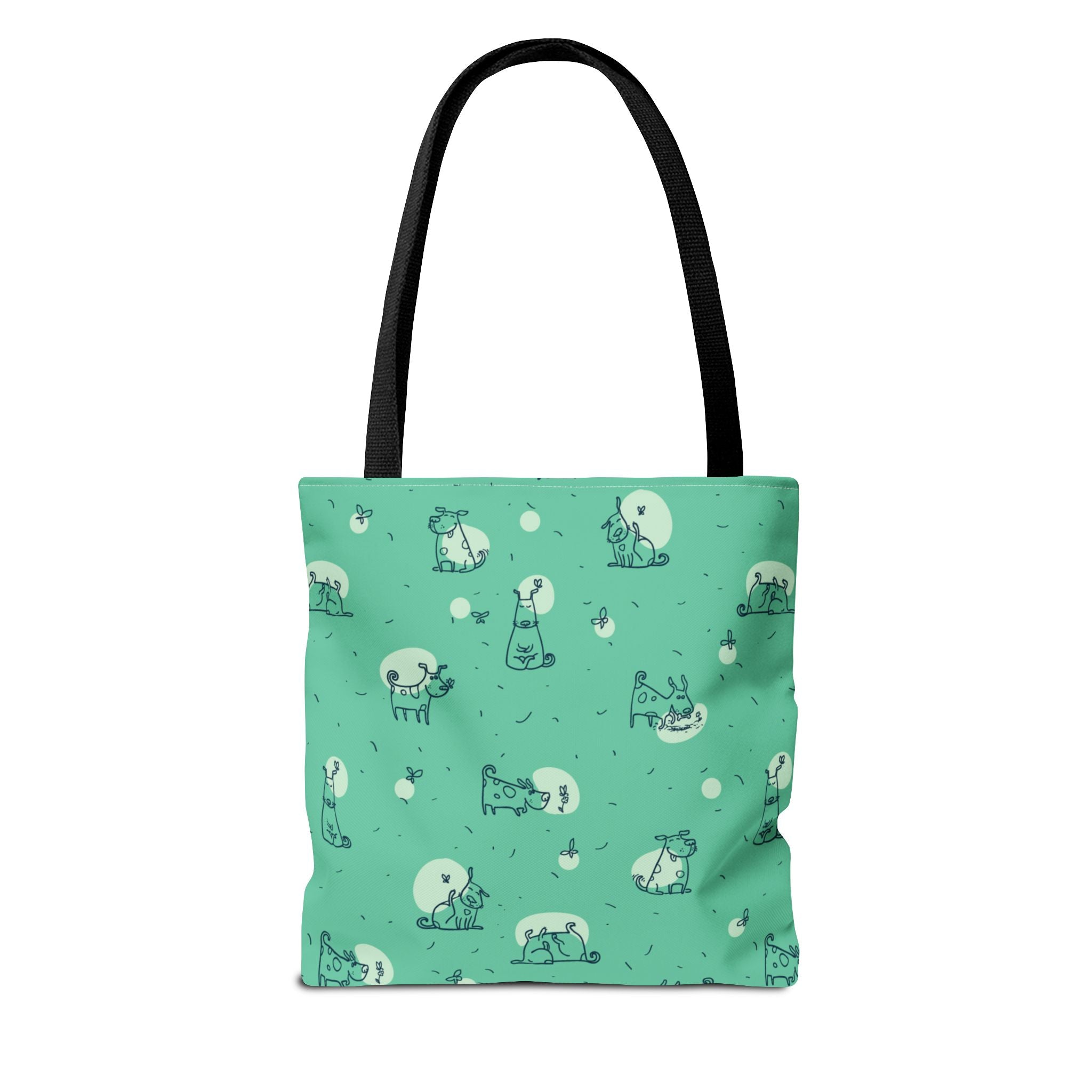 Cute Dog Print Tote Bag, 3 Sizes