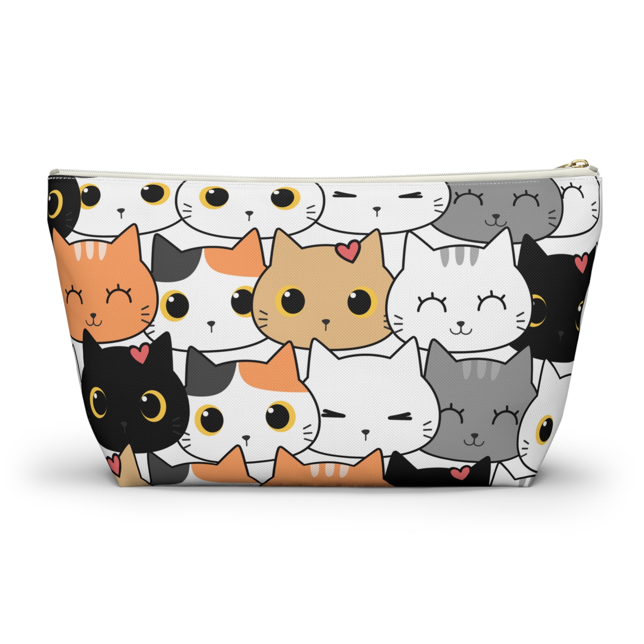 Cat Print, Travel Accessory Pouch, Make-up Bag