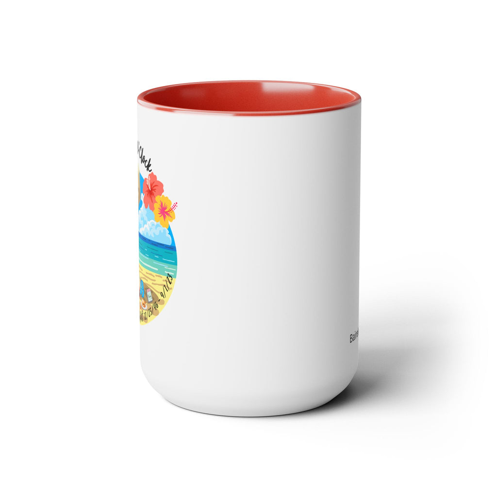 Jimmy Buffett, Forever Five O'Clock. Two-Tone Coffee Mugs, 15oz