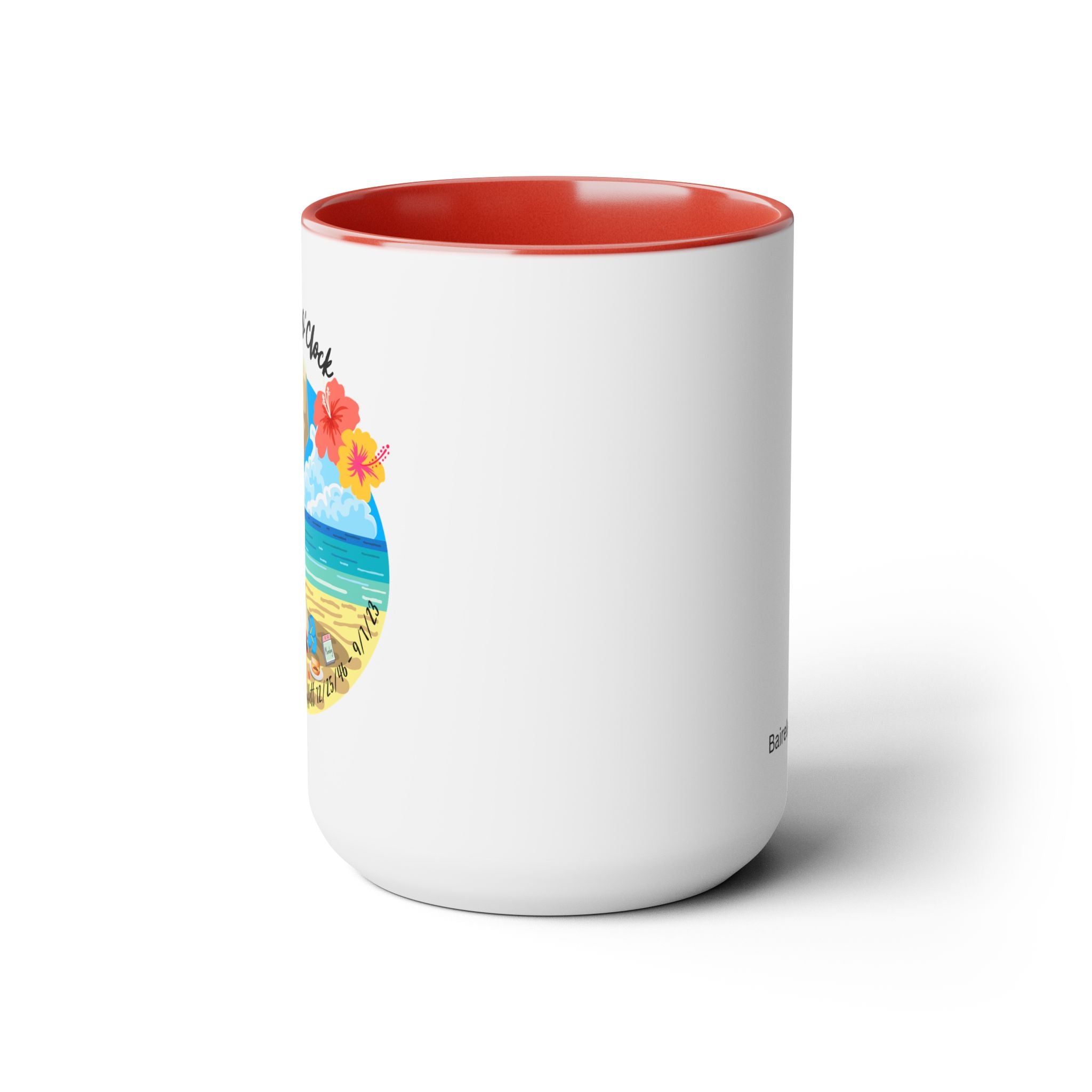 Jimmy Buffett, Forever Five O'Clock. Two-Tone Coffee Mugs, 15oz