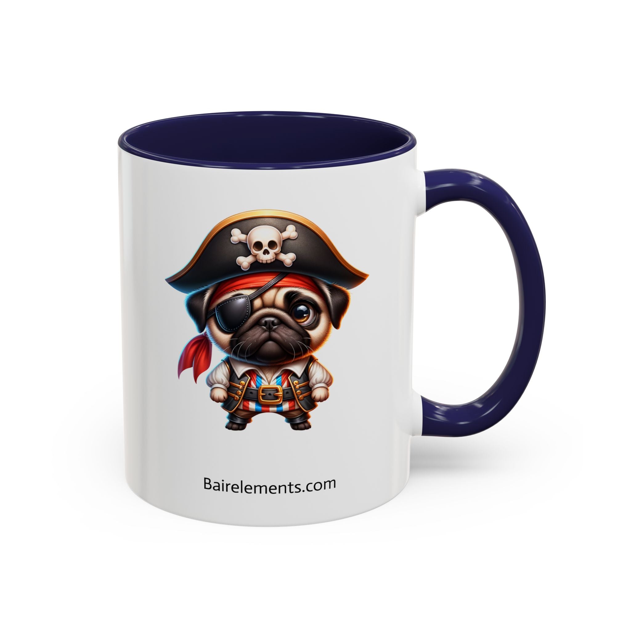 Personalized Pug Mug, Custom Name Coffee Cup