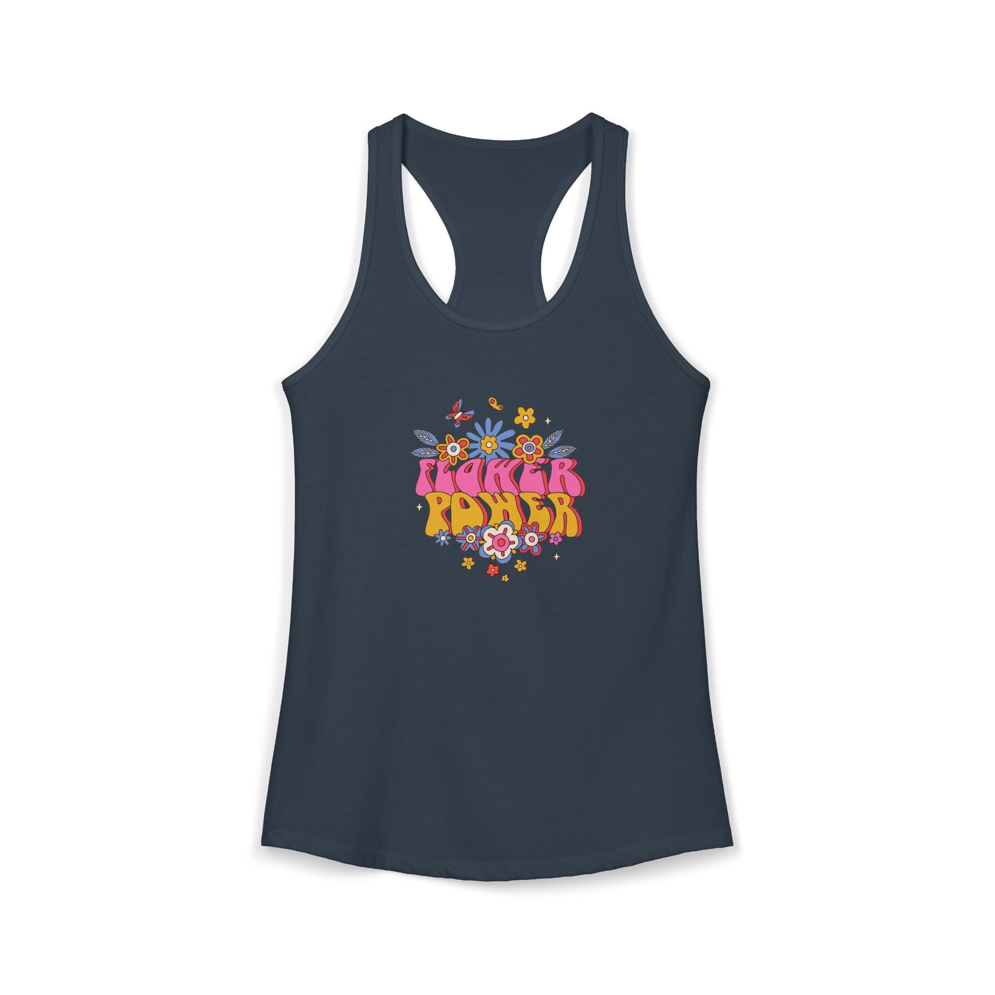 Retro Flower Power,  Women's Ideal Racerback Tank
