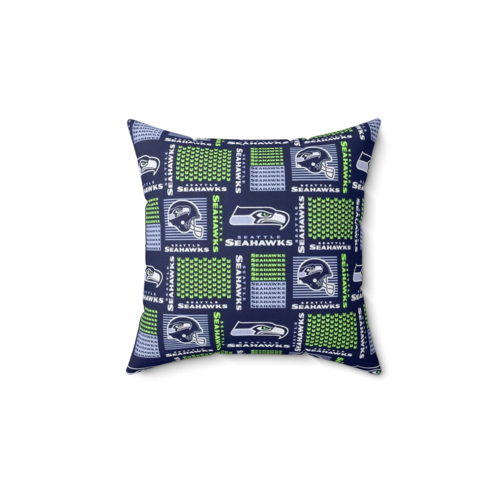 Seattle Seahawks Square Throw Pillow