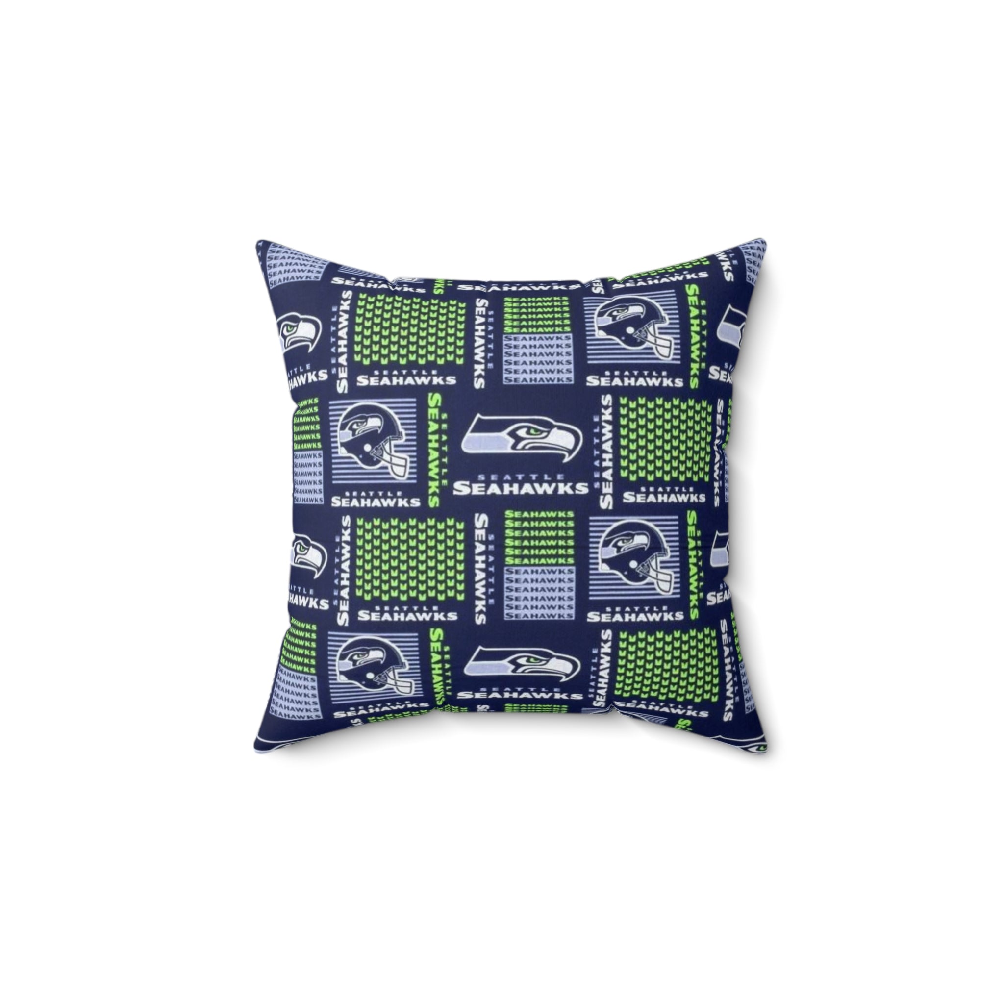 Seattle Seahawks Square Throw Pillow