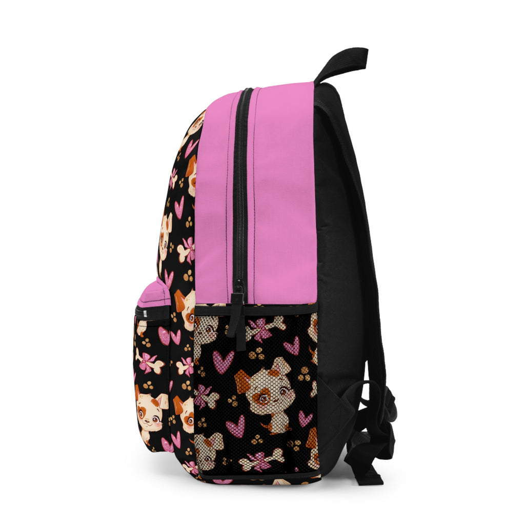Puppy Love Backpack,  Large Backpack, Fun Print Backpack