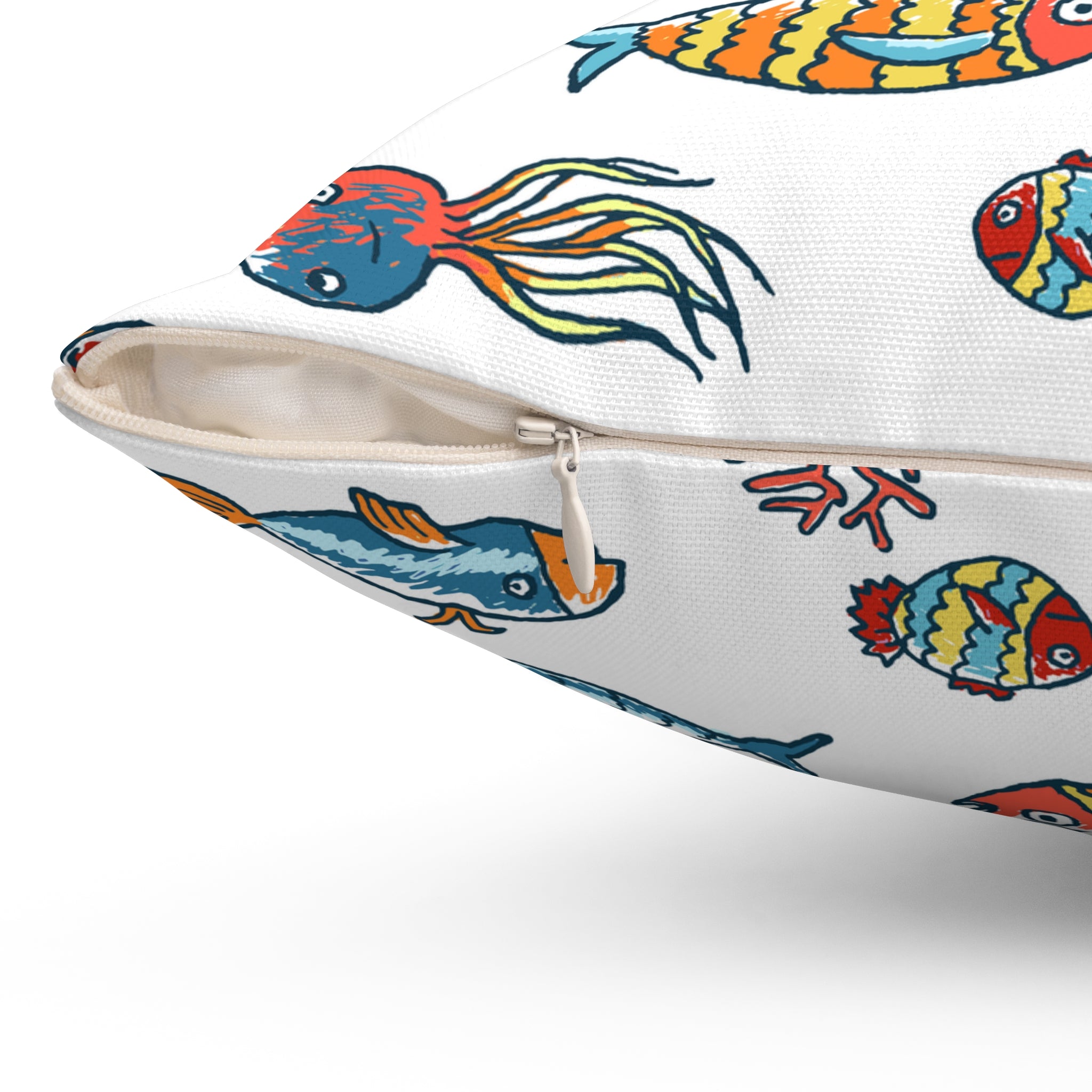 Tropical Fish Throw Pillow