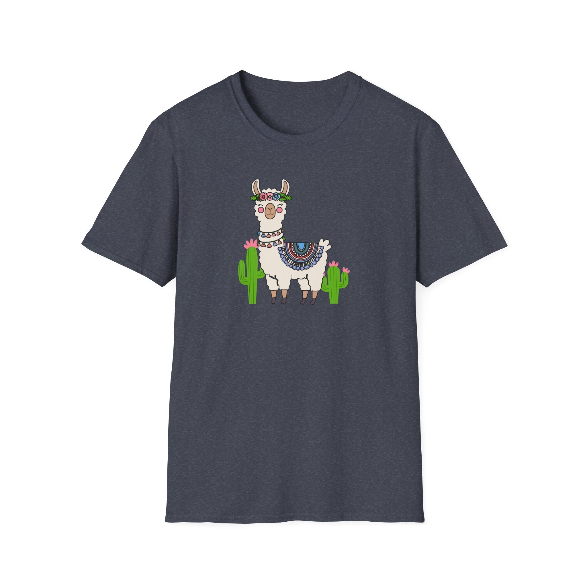 Cute Llama T-Shirt, Unisex Softstyle Tee, Perfect for Nature Lovers, Gifts for Animal Lovers, Casual Wear, Summer Outfit, Vacation