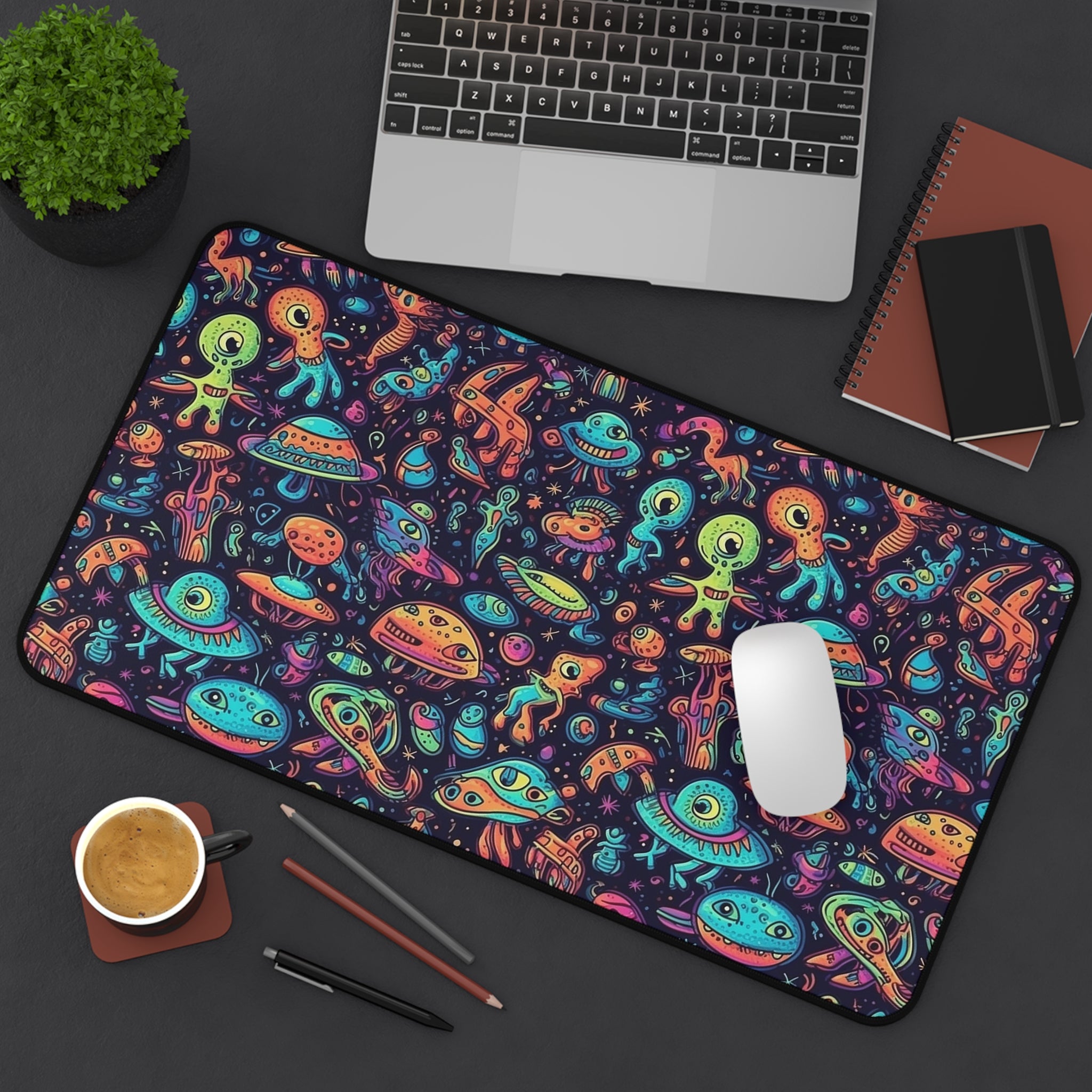 Far Out Alien Desk Mat, 2 sizes