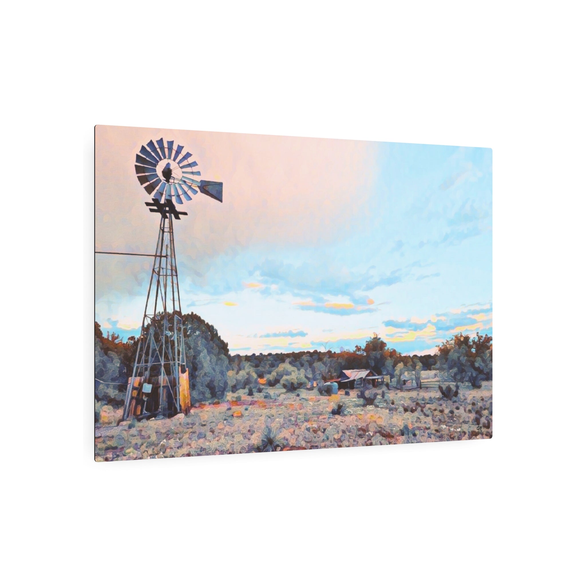 Paranormal Arizona Ranch Metal Painting,  UAP's, Shape Shifters, Government Conspiracy, Unexplained Energy Fields