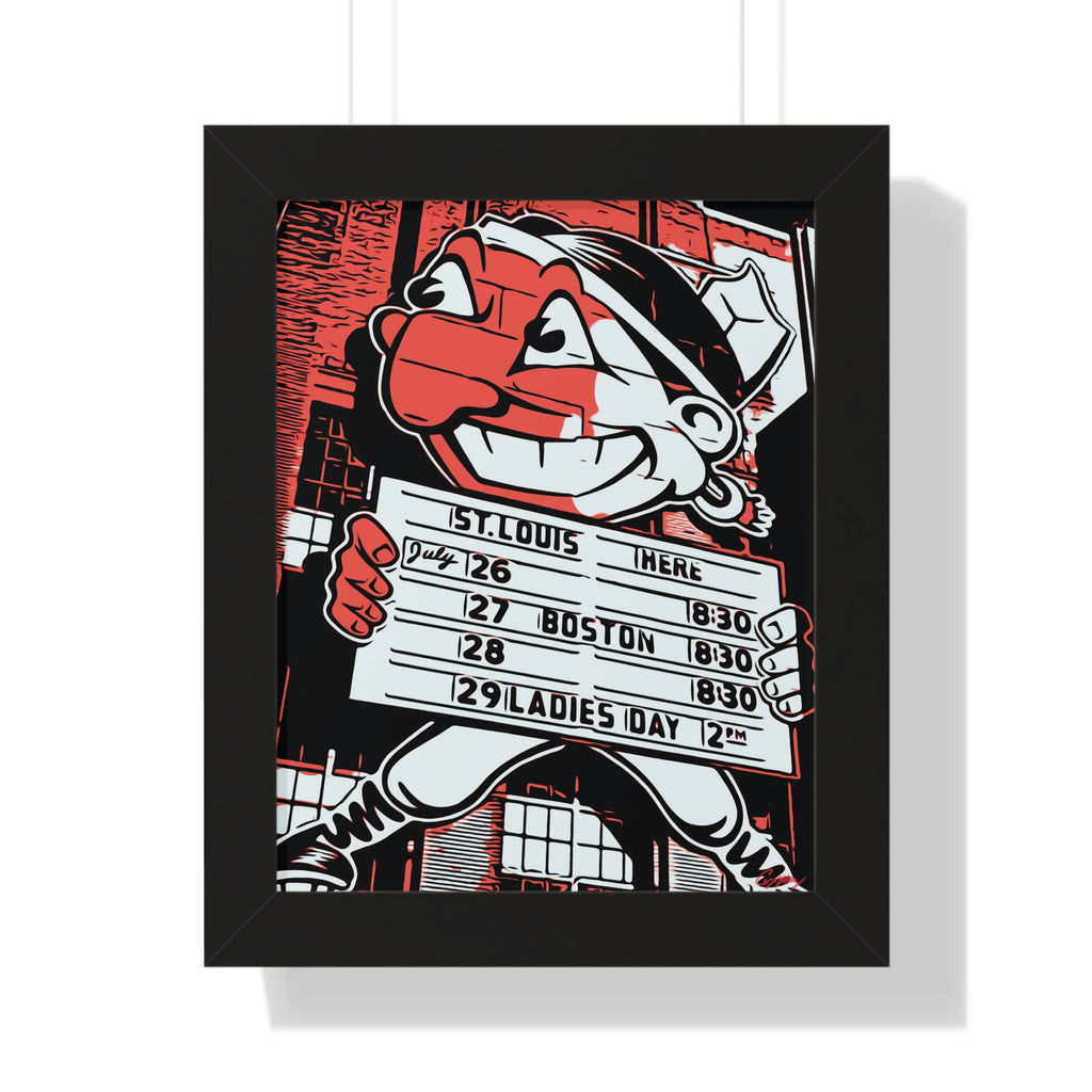 Retro Cleveland Indians Framed Wall Art