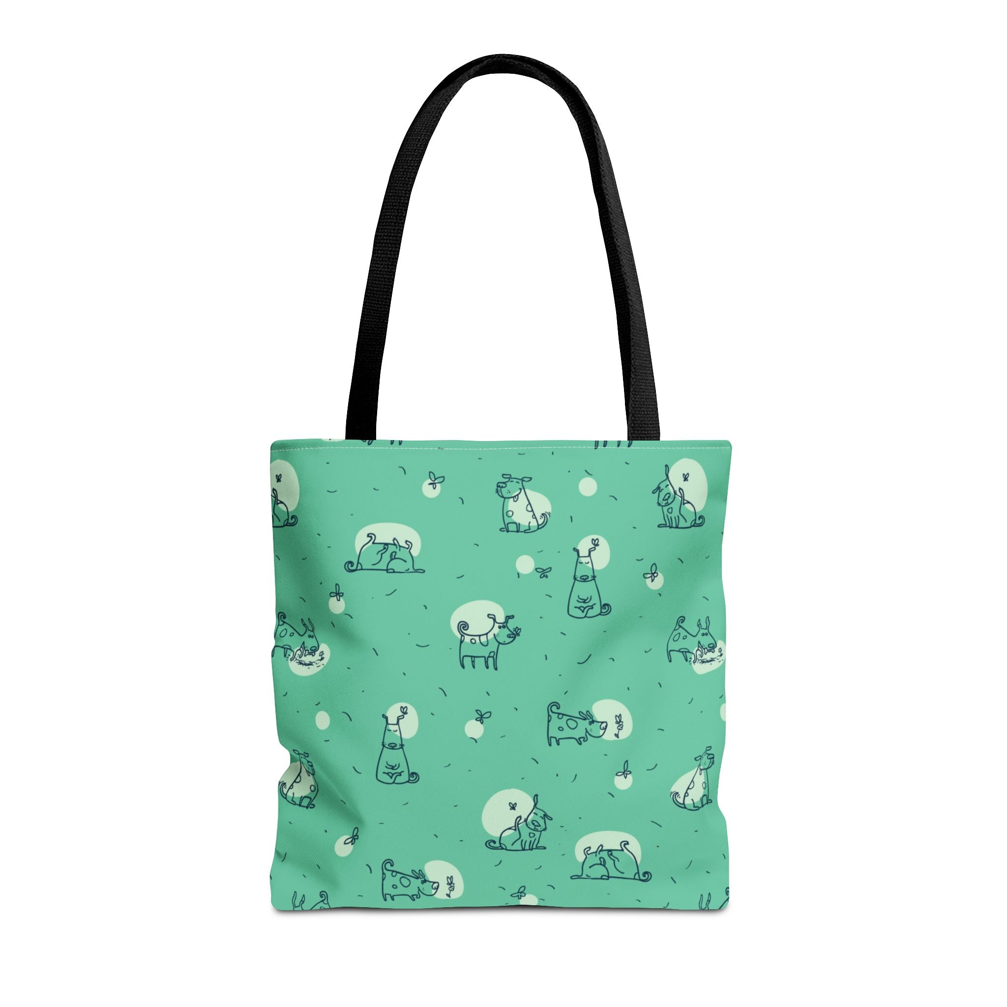 Cute Dog Print Tote Bag, 3 Sizes