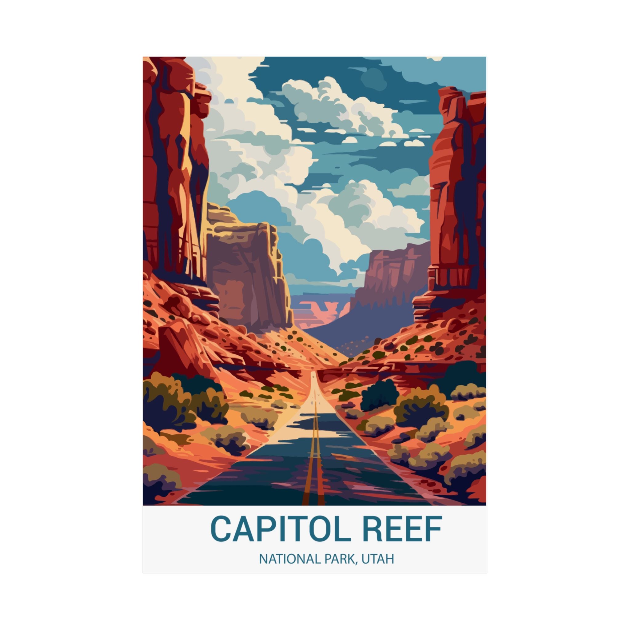 Capital Reef,  Matte Vertical Poster