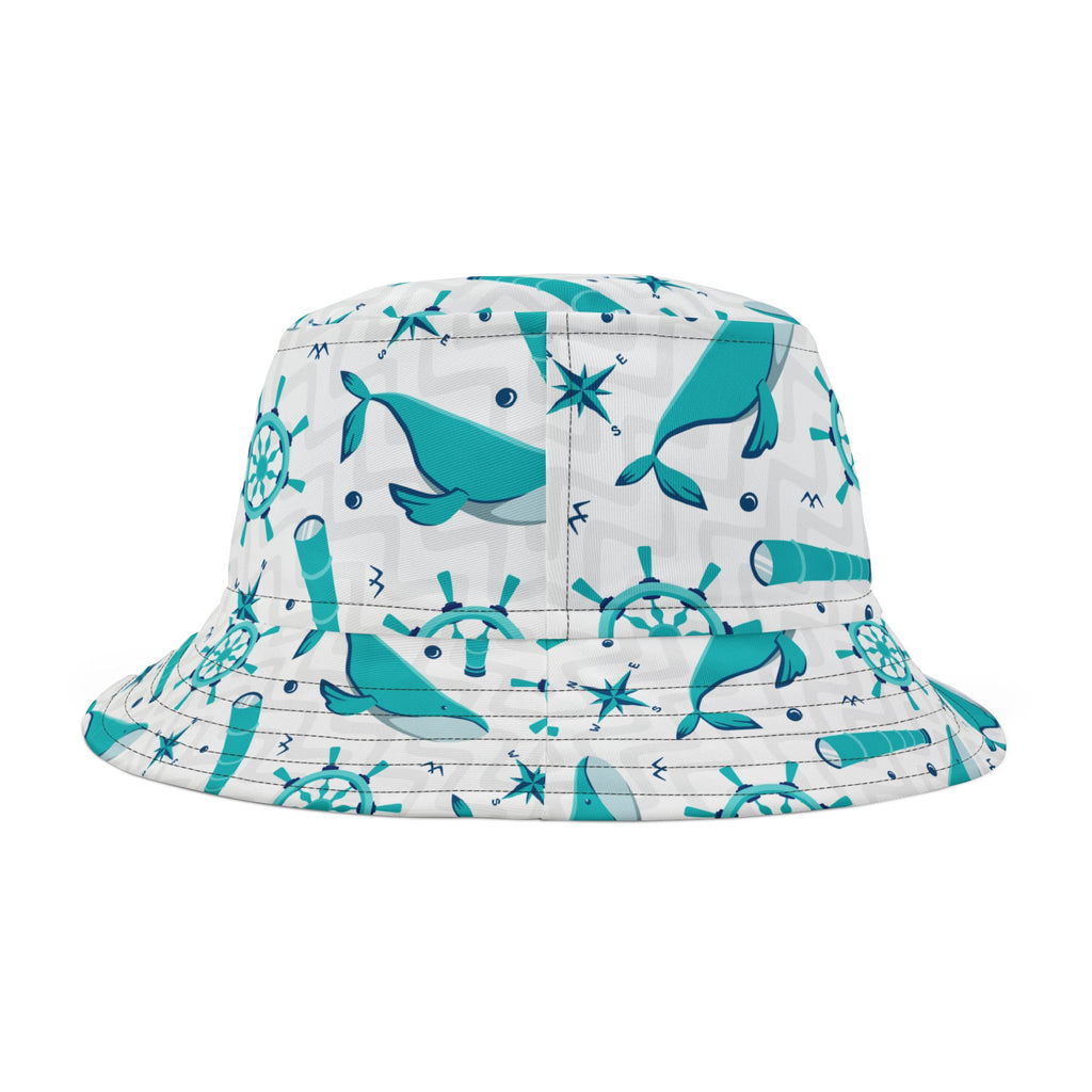 Whale Watching Bucket Hat, Summer Bucket Hat, Beach Bucket Hat, Nautical Hat