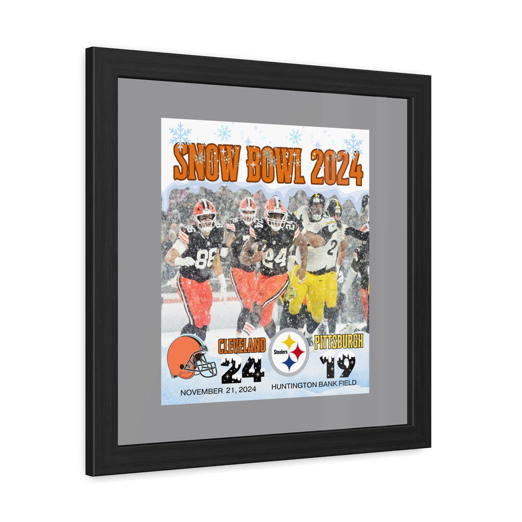 Cleveland Snow Bowl 2024 Limited Edition Wall Art Framed Poster 16 X 16, 24 X 24