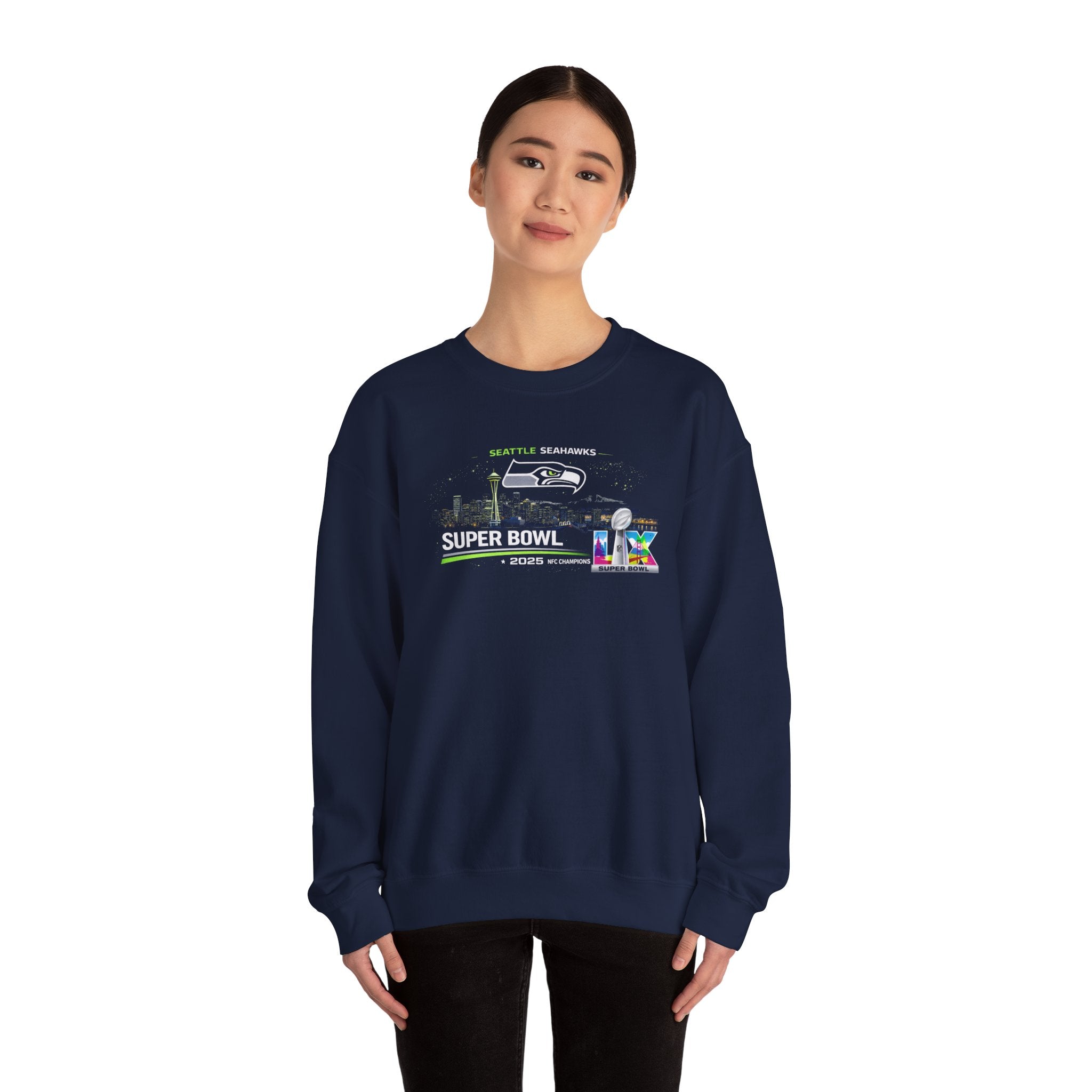 Seattle Seahawks Superbowl NFC Champions Crewneck Sweatshirt