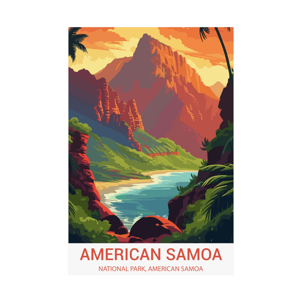 American Samoa,  Matte Vertical Poster