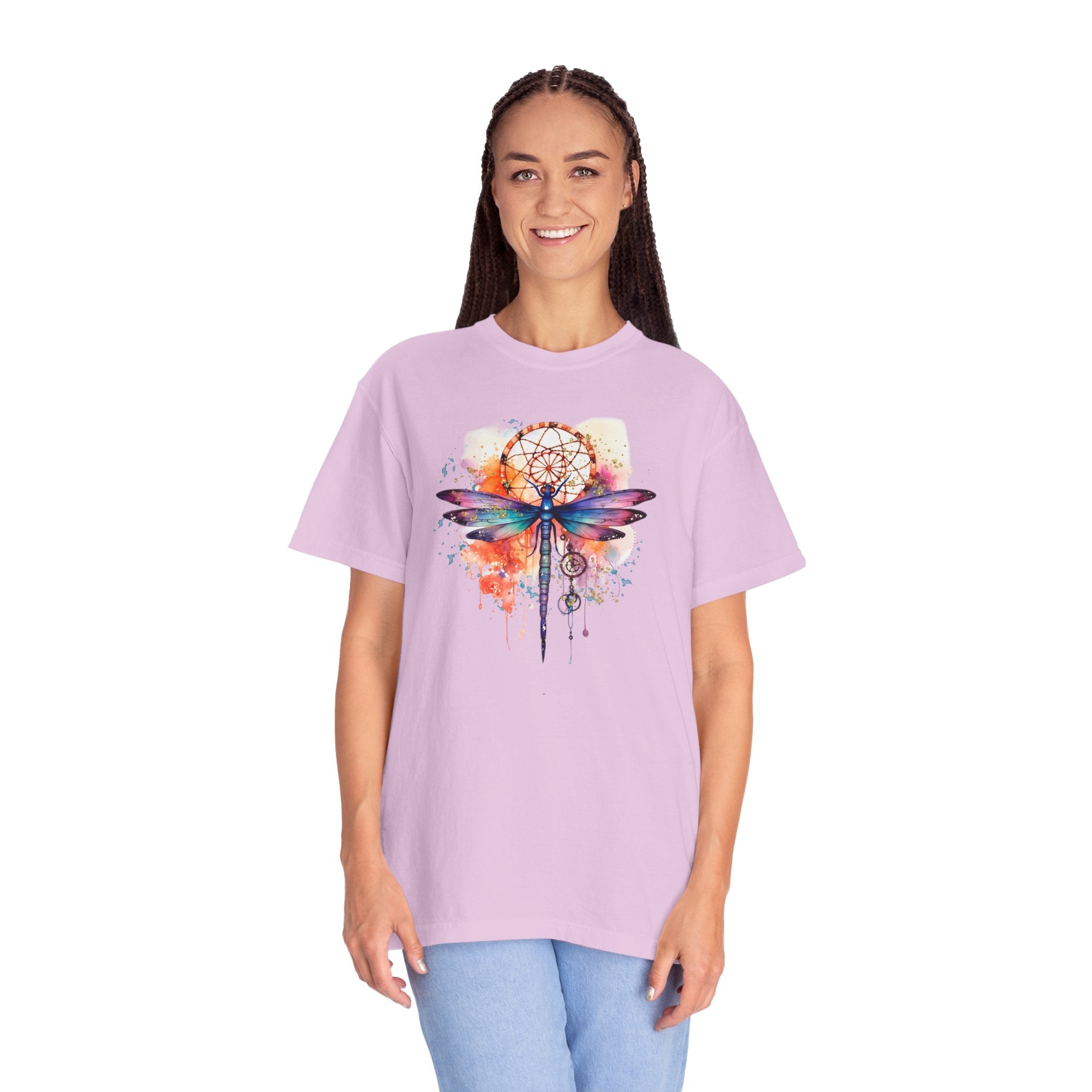 Rainbow Dragonfly Dreamcatcher T-Shirt for Men and Women