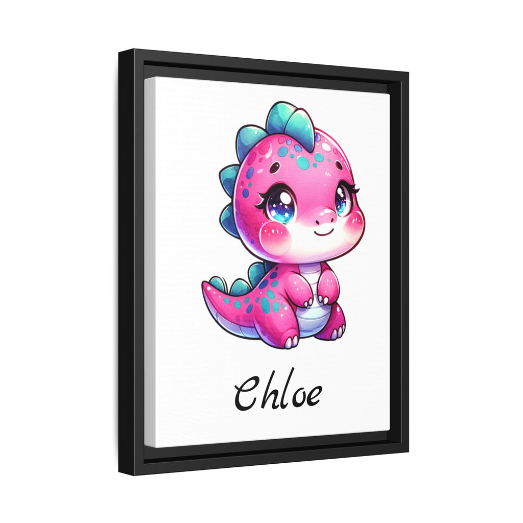 Personalized Pink Baby Dinosaur, Girl's Bedroom Decor, Great Gift Idea, Personalized Wall Decor