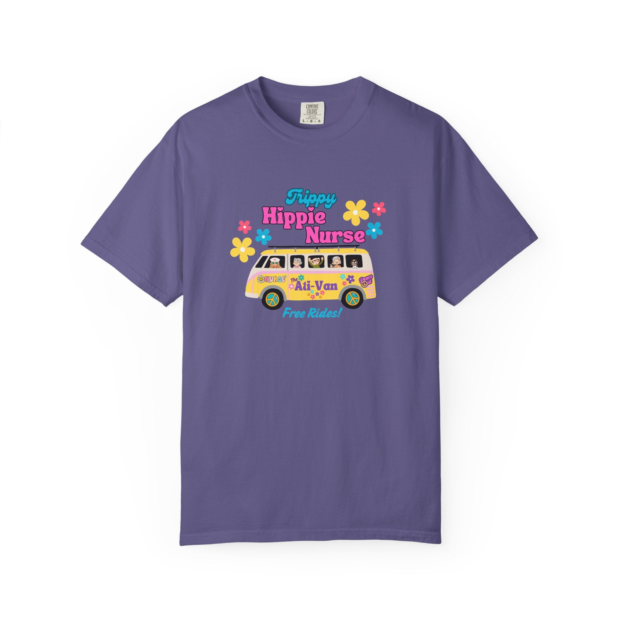 Trippy Hippie Nurse Unisex T-shirt, Funny Nurse Shirt