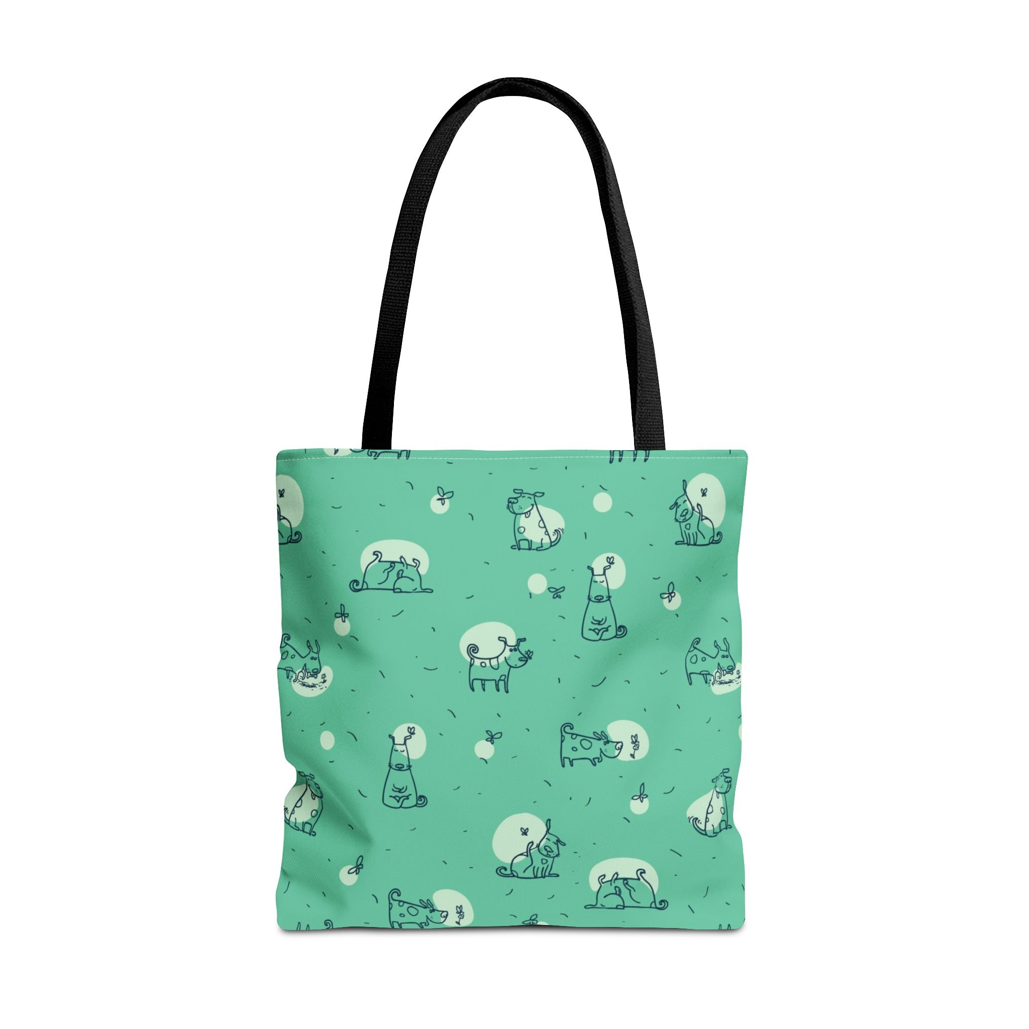 Cute Dog Print Tote Bag, 3 Sizes