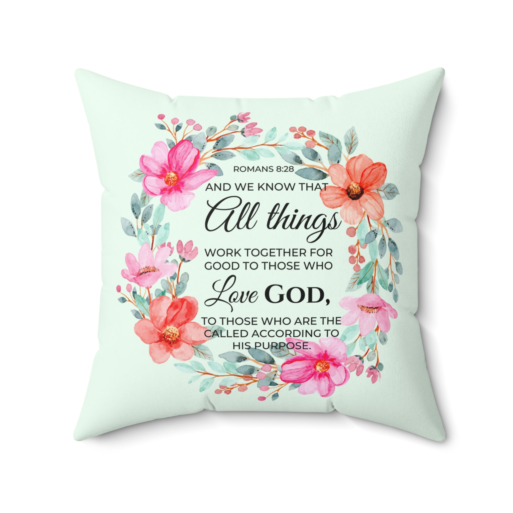 2 in 1, All things with God/Jesus, I Saw That, Throw Pillow