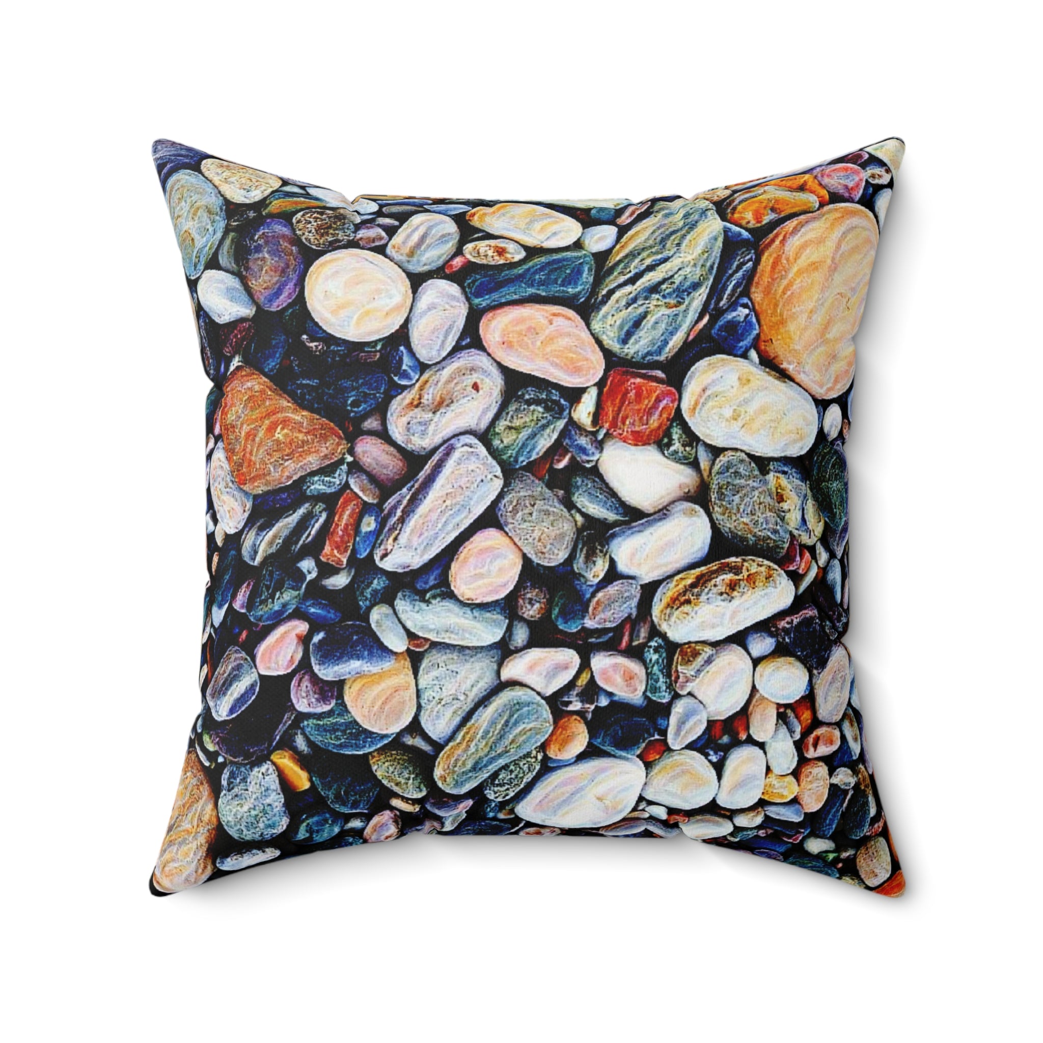 River Rocks Throw Pillow