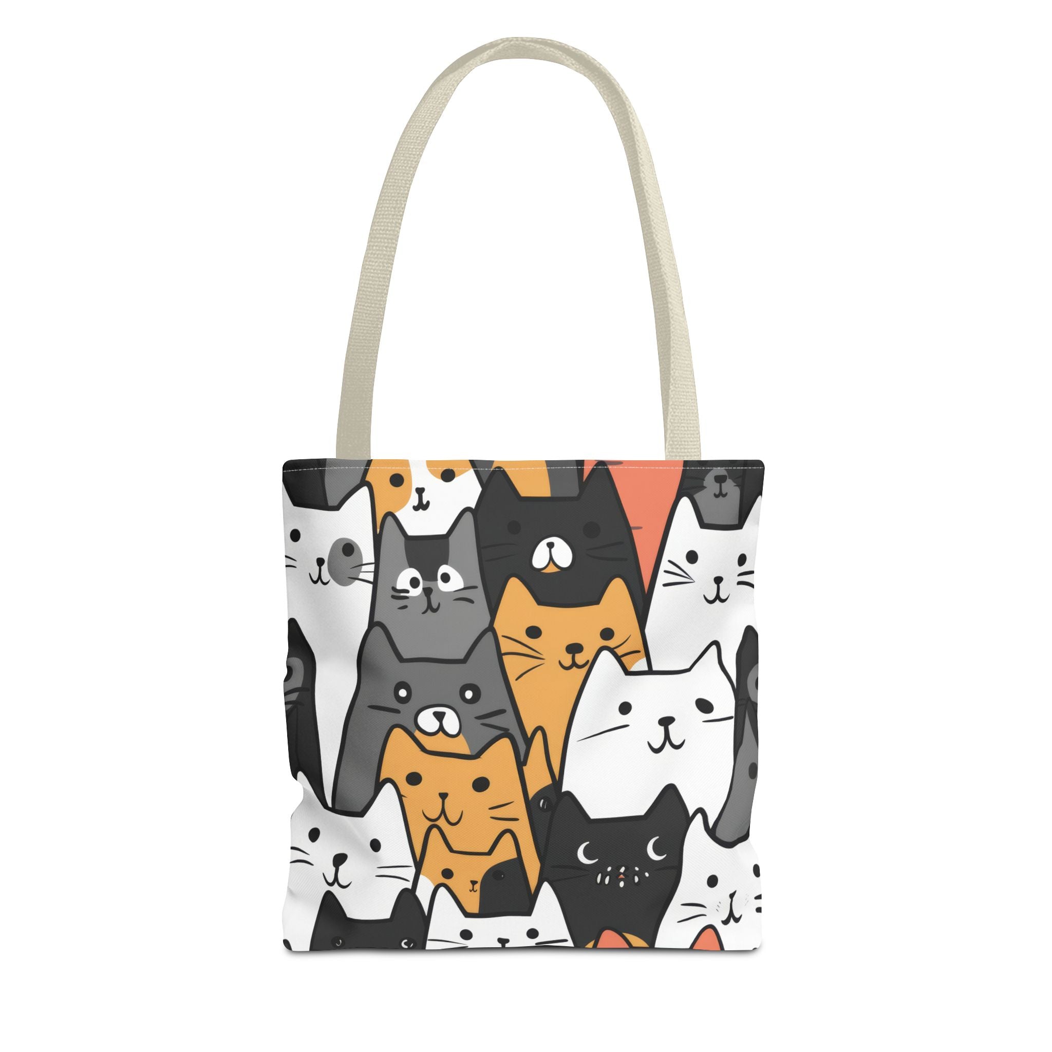 Cat Face Tote Bag, 3 Sizes