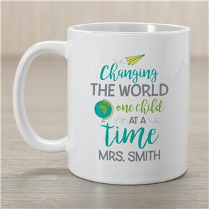 Personalized Changing the World Coffee Mug