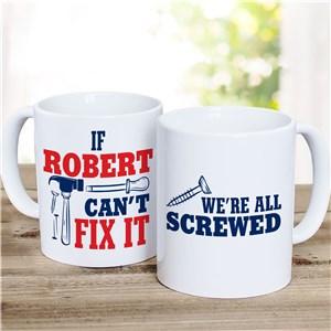 Personalized Fix It Coffee Mug White 11oz