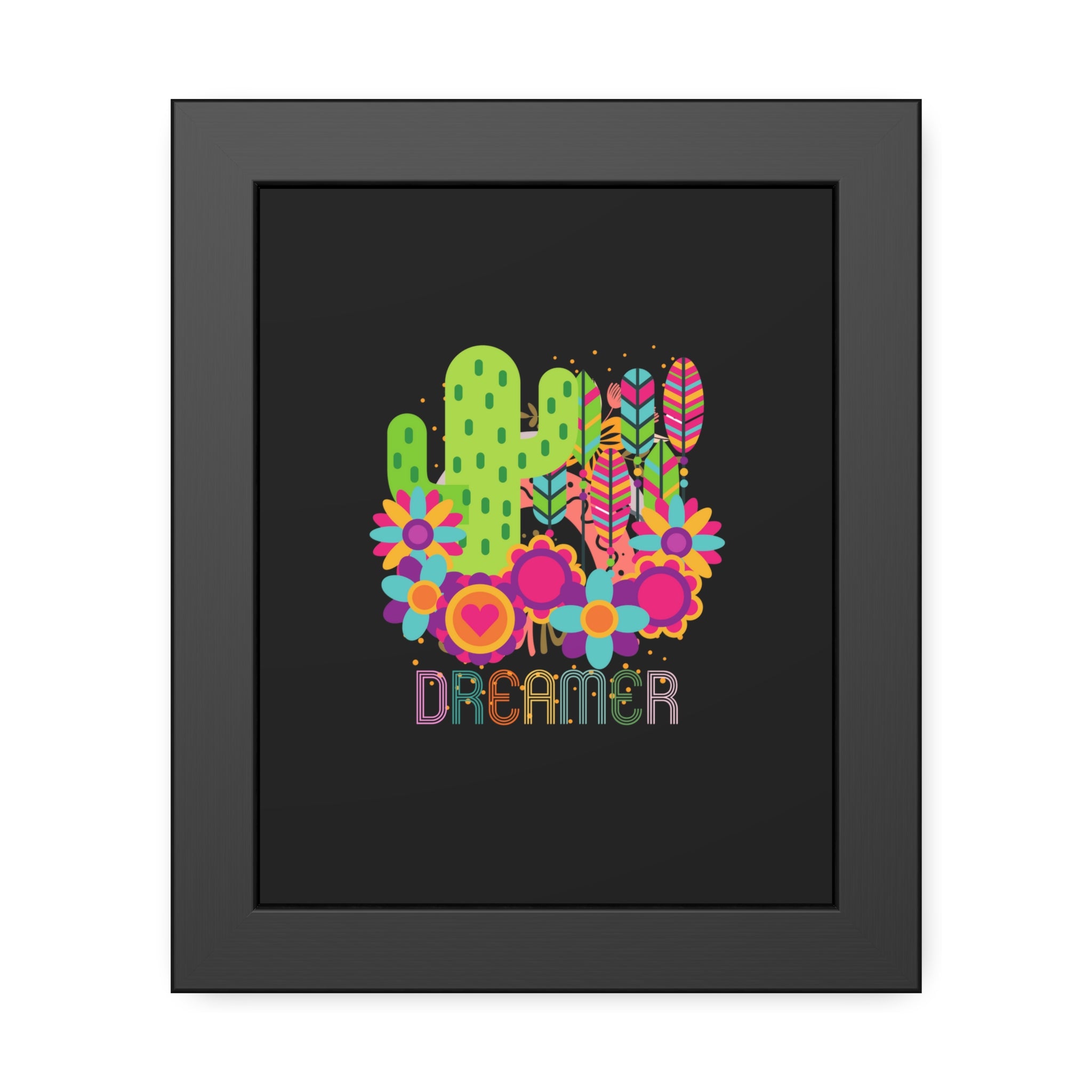 Dreamer, Cactus, Framed Wall Art, 3 Sizes