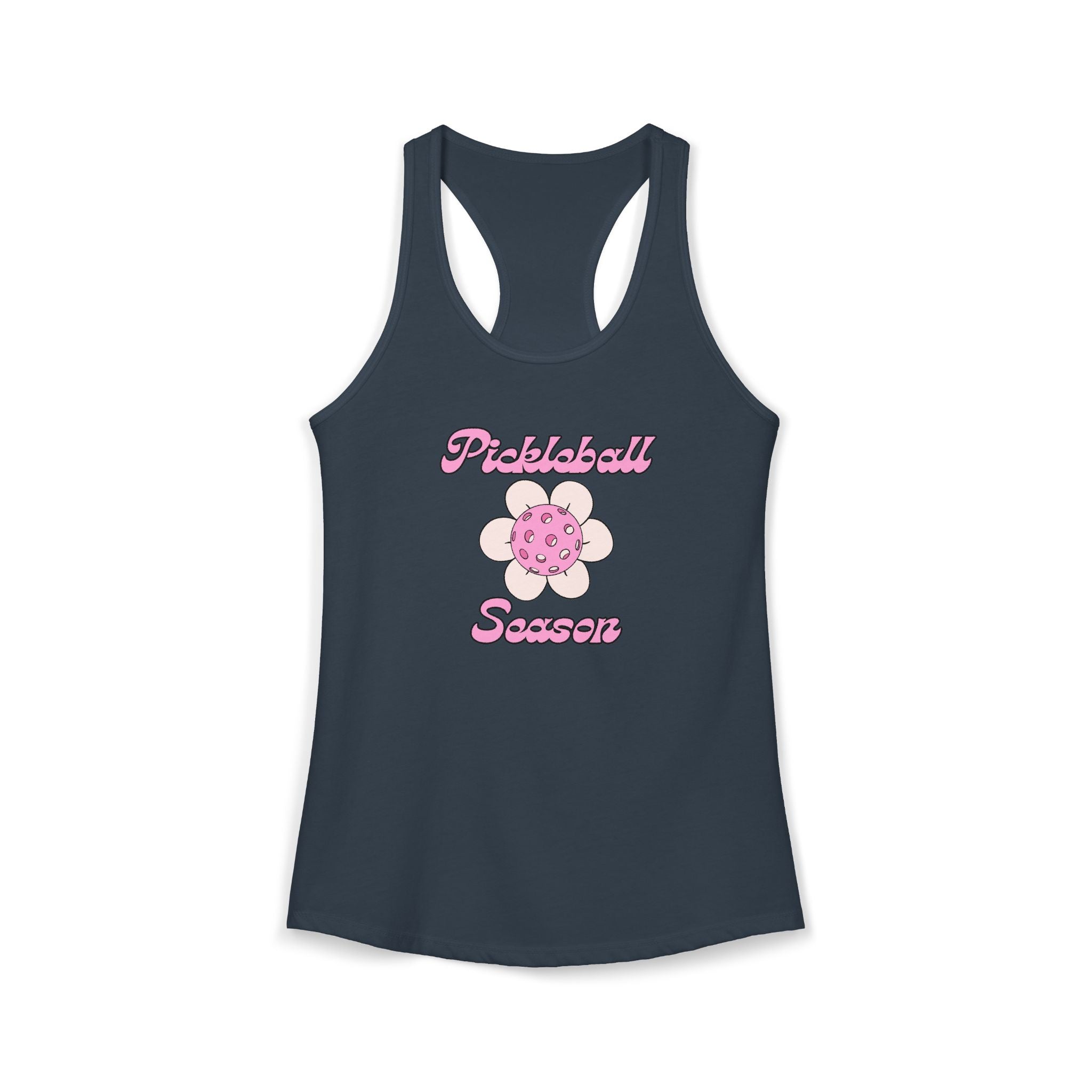 Pickleball Season Racerback Tank, Women's Sports Top, Summer Activewear, Gift for Pickleball Fans, Trendy Workout Shirt
