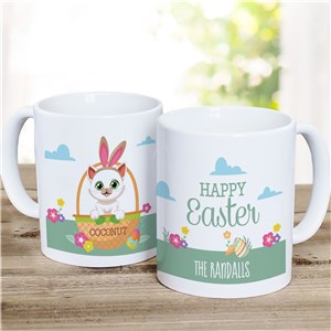 Personalized Easter Basket Pets Coffee Mug