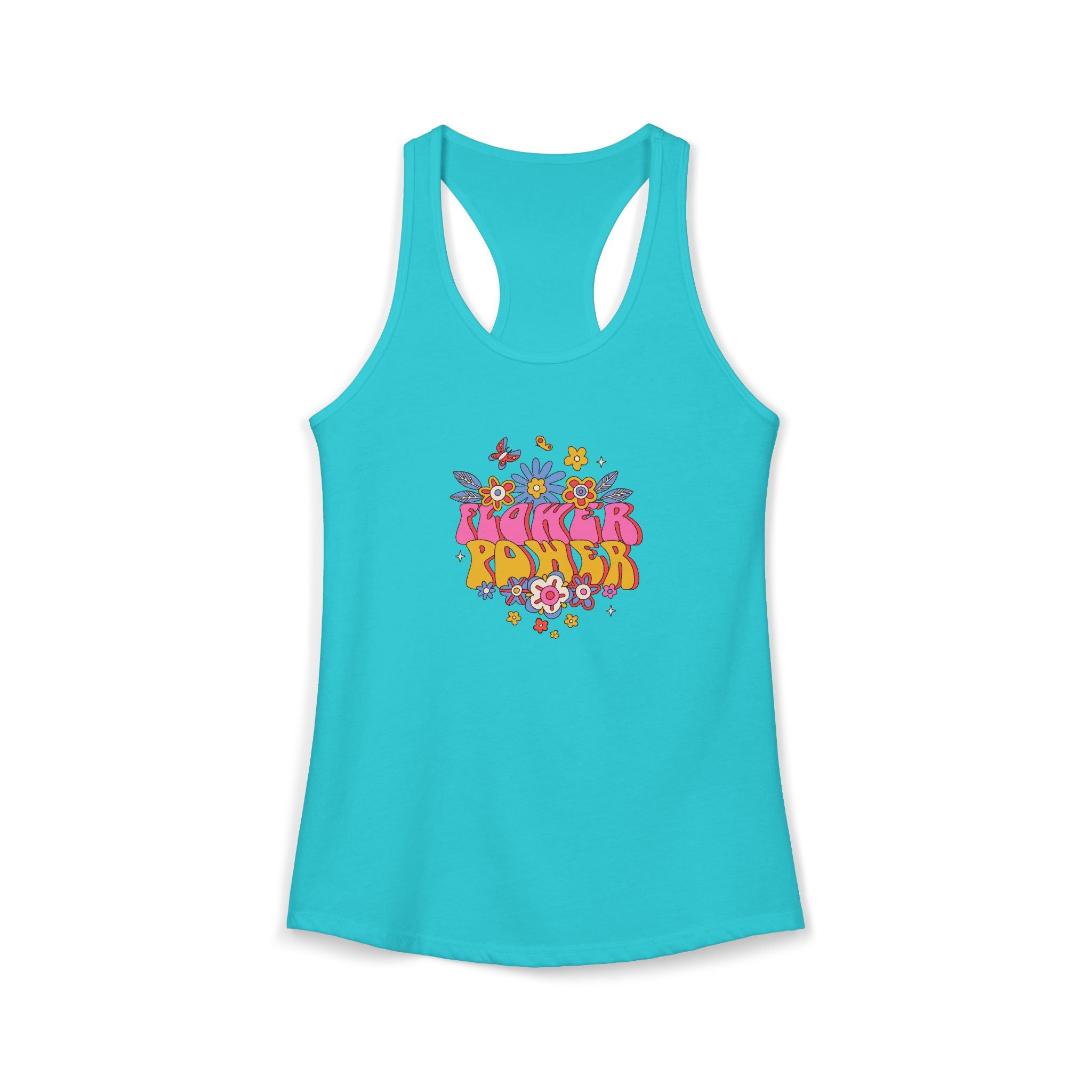 Retro Flower Power,  Women's Ideal Racerback Tank