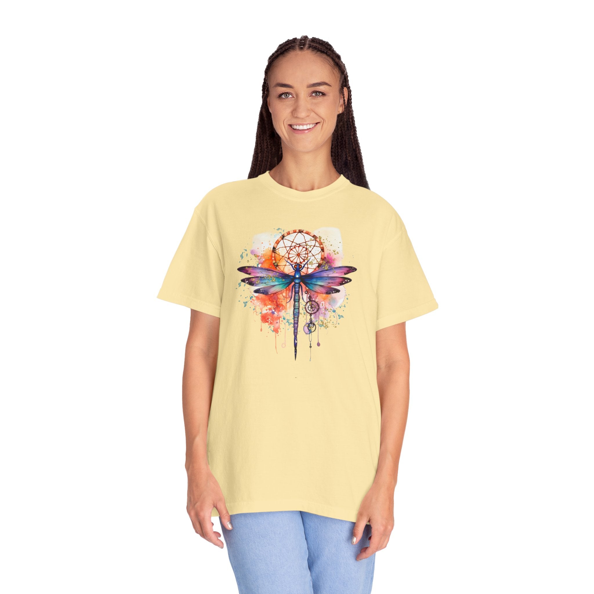 Rainbow Dragonfly Dreamcatcher T-Shirt for Men and Women