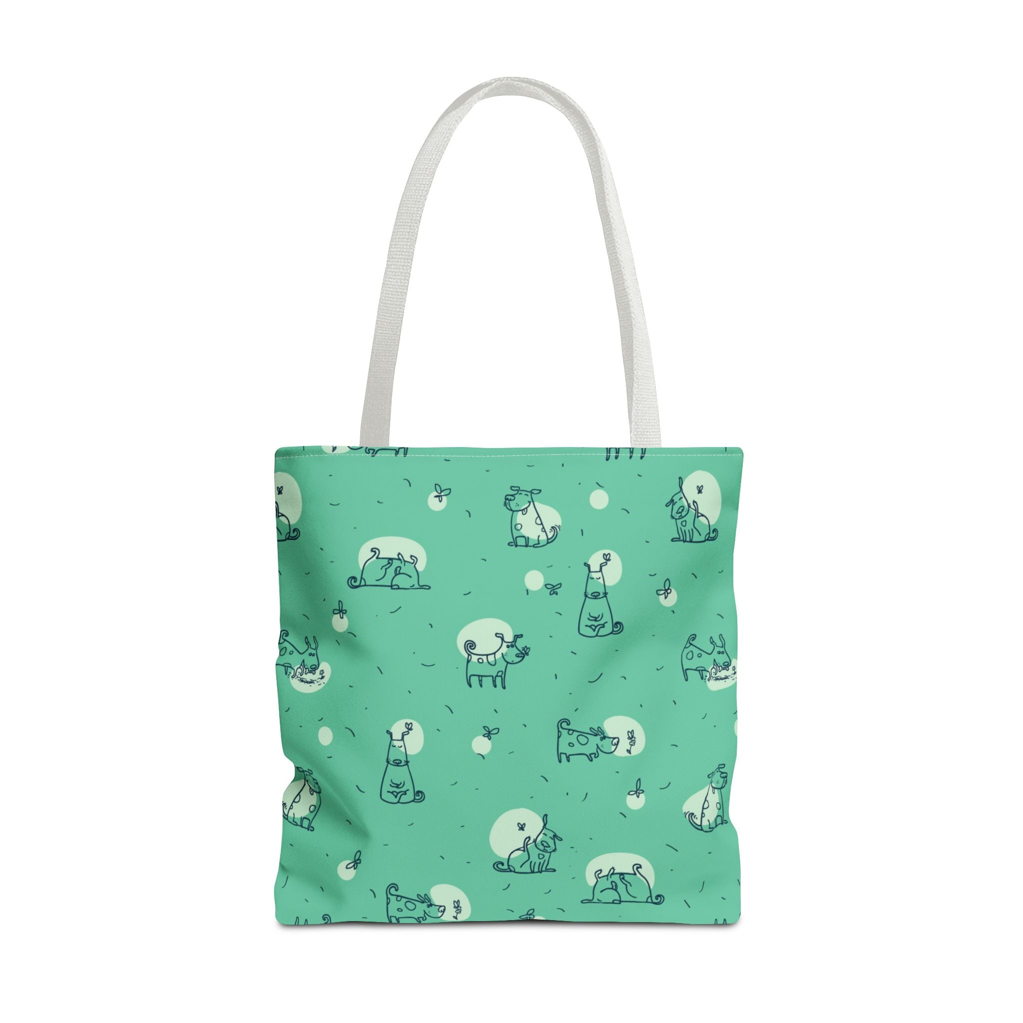 Cute Dog Print Tote Bag, 3 Sizes