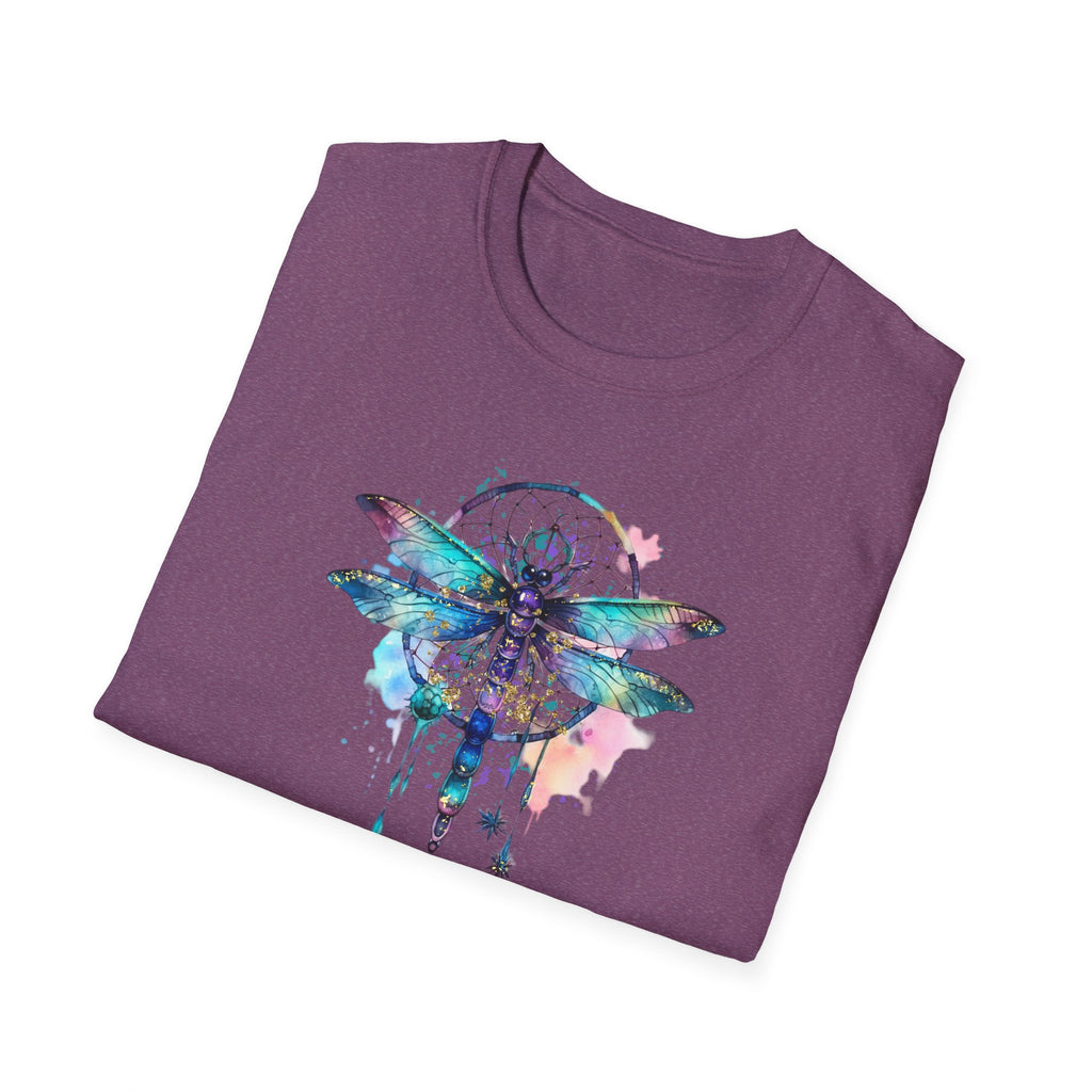 Dreamy Dragonfly T-Shirt, Bohemian Tee, Nature Lover Gift, Summer Outfit, Eco-friendly Apparel, Festival Wear, Unique Graphic Tee