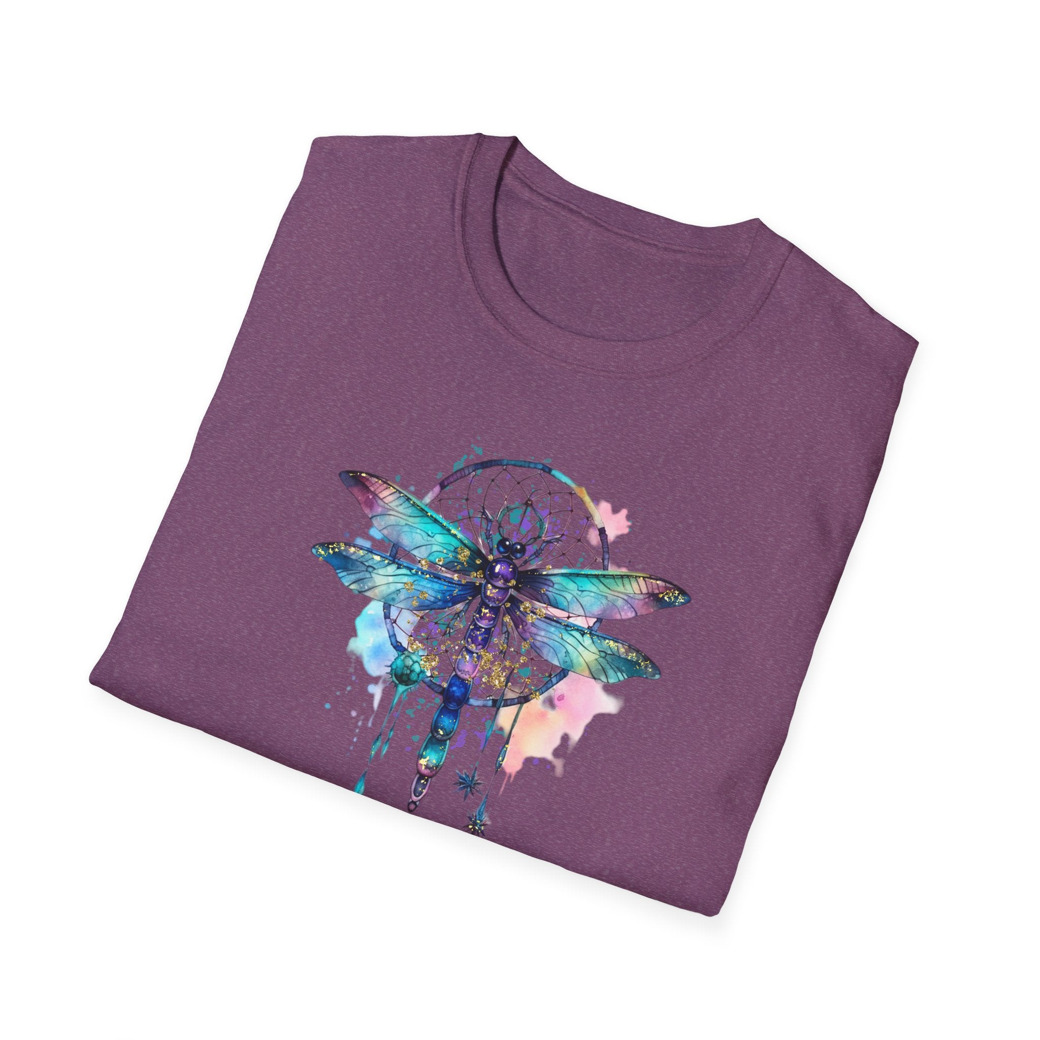 Dreamy Dragonfly T-Shirt, Bohemian Tee, Nature Lover Gift, Summer Outfit, Eco-friendly Apparel, Festival Wear, Unique Graphic Tee