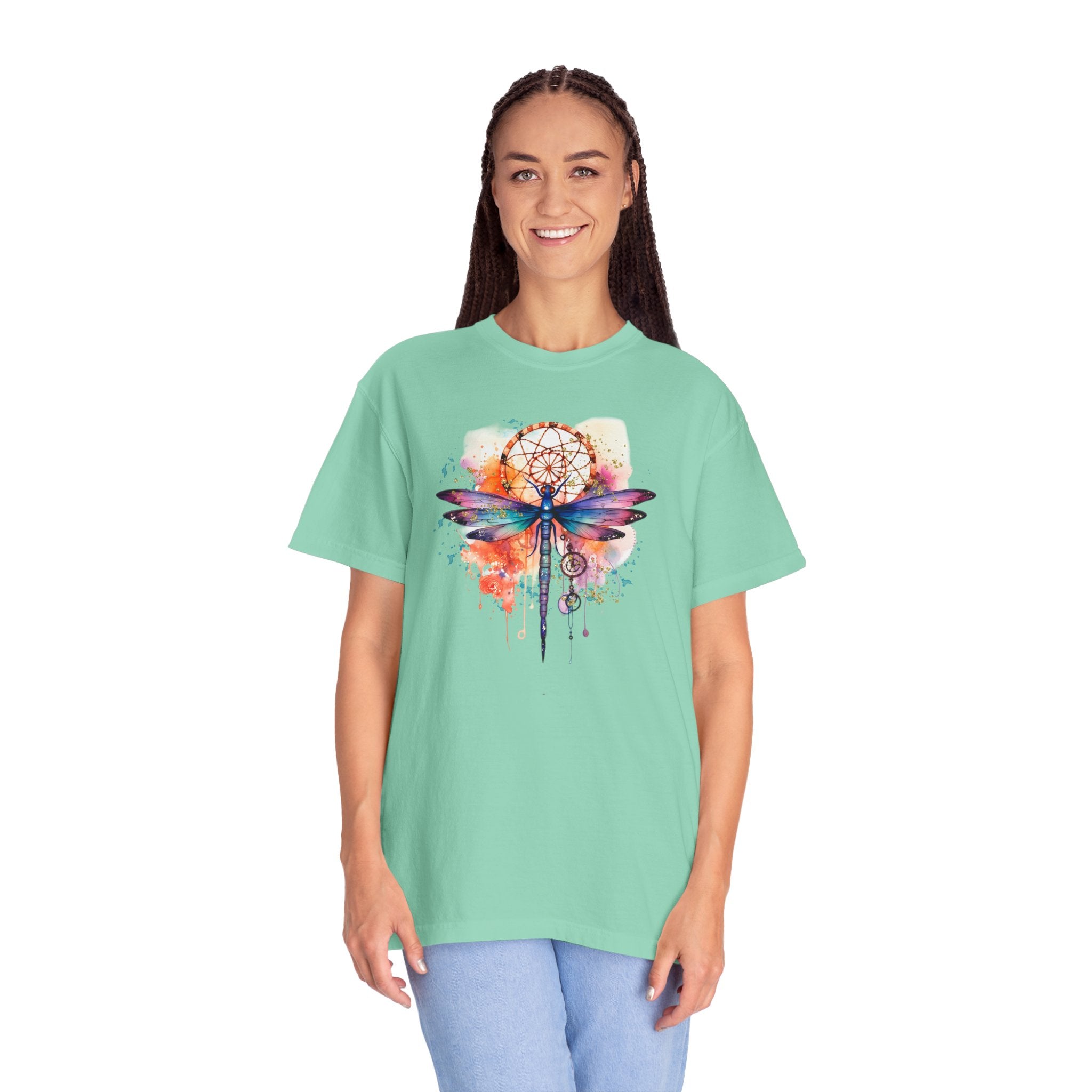 Rainbow Dragonfly Dreamcatcher T-Shirt for Men and Women