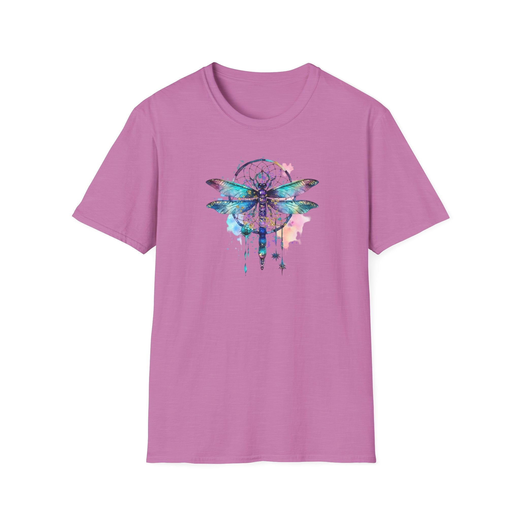 Dreamy Dragonfly T-Shirt, Bohemian Tee, Nature Lover Gift, Summer Outfit, Eco-friendly Apparel, Festival Wear, Unique Graphic Tee