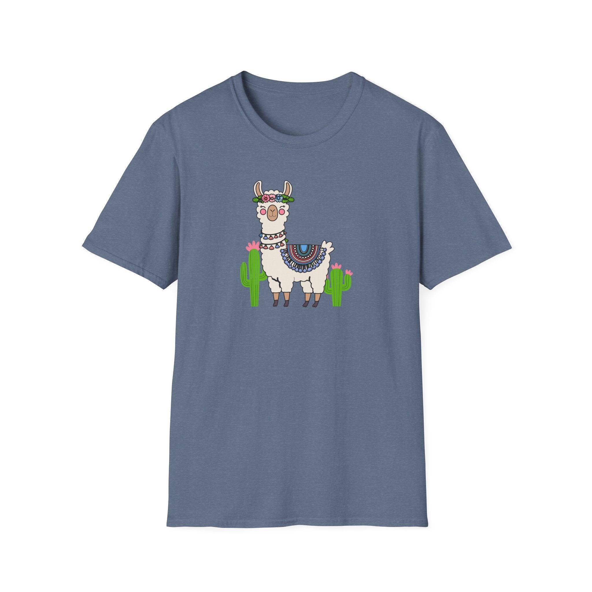 Cute Llama T-Shirt, Unisex Softstyle Tee, Perfect for Nature Lovers, Gifts for Animal Lovers, Casual Wear, Summer Outfit, Vacation