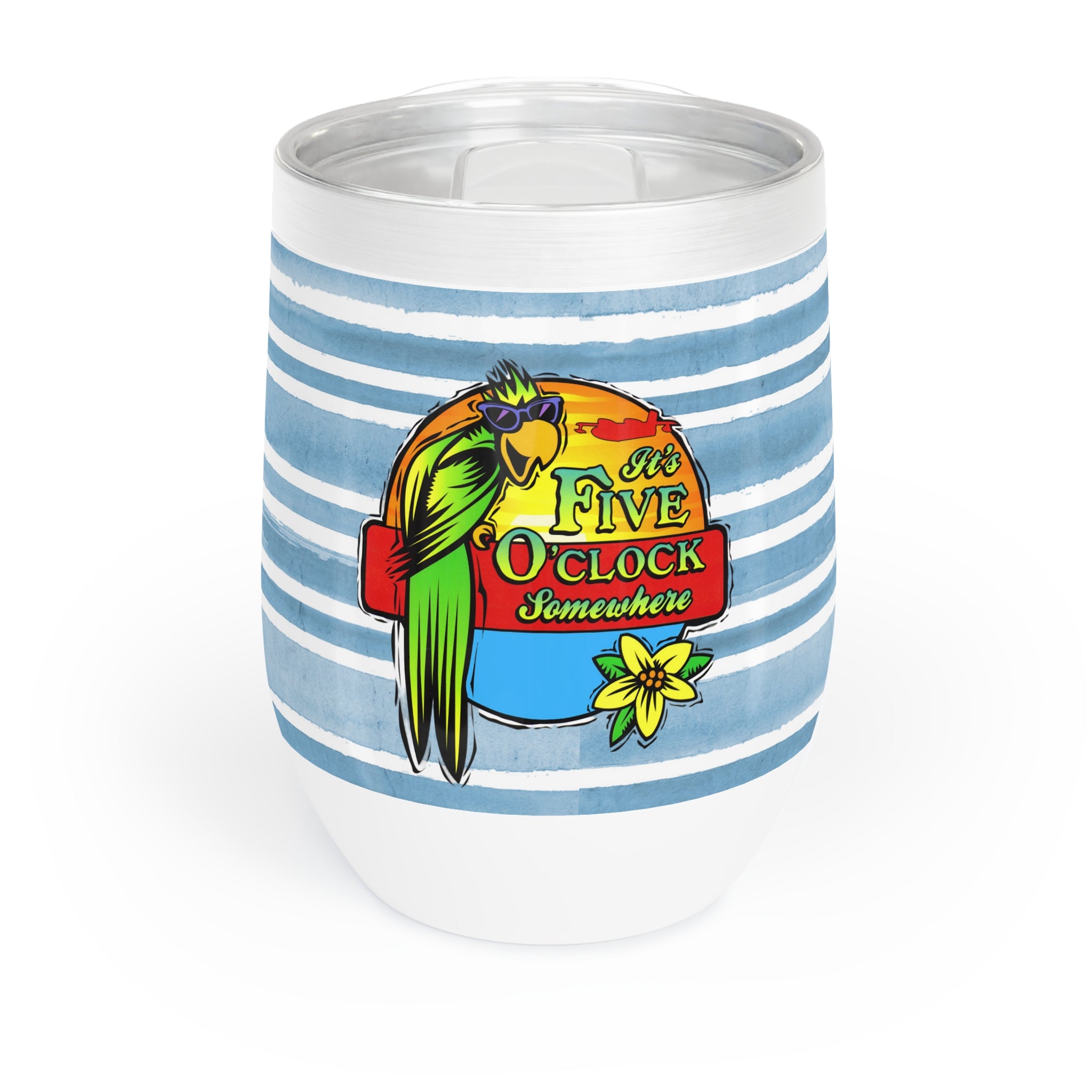 Its Five O'Clock Somewhere, Insulated Cocktail Tumbler, 12 oz. , Insulated